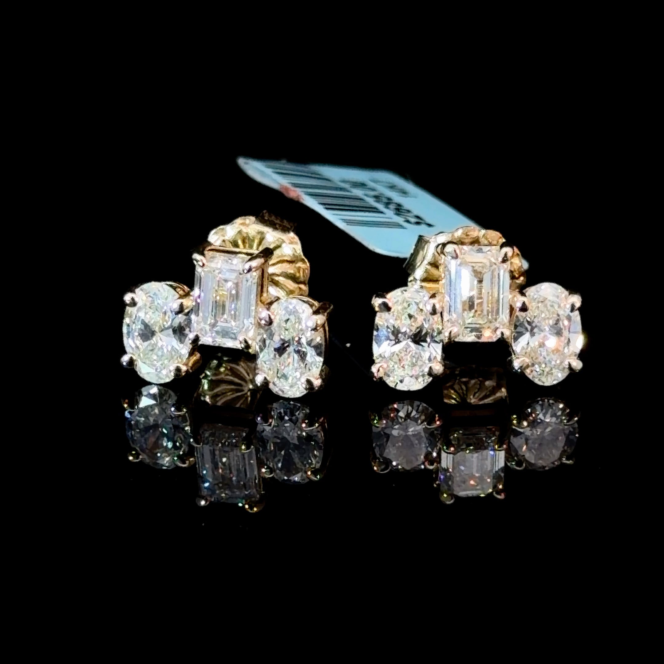 2.5ct All-in-one Studs