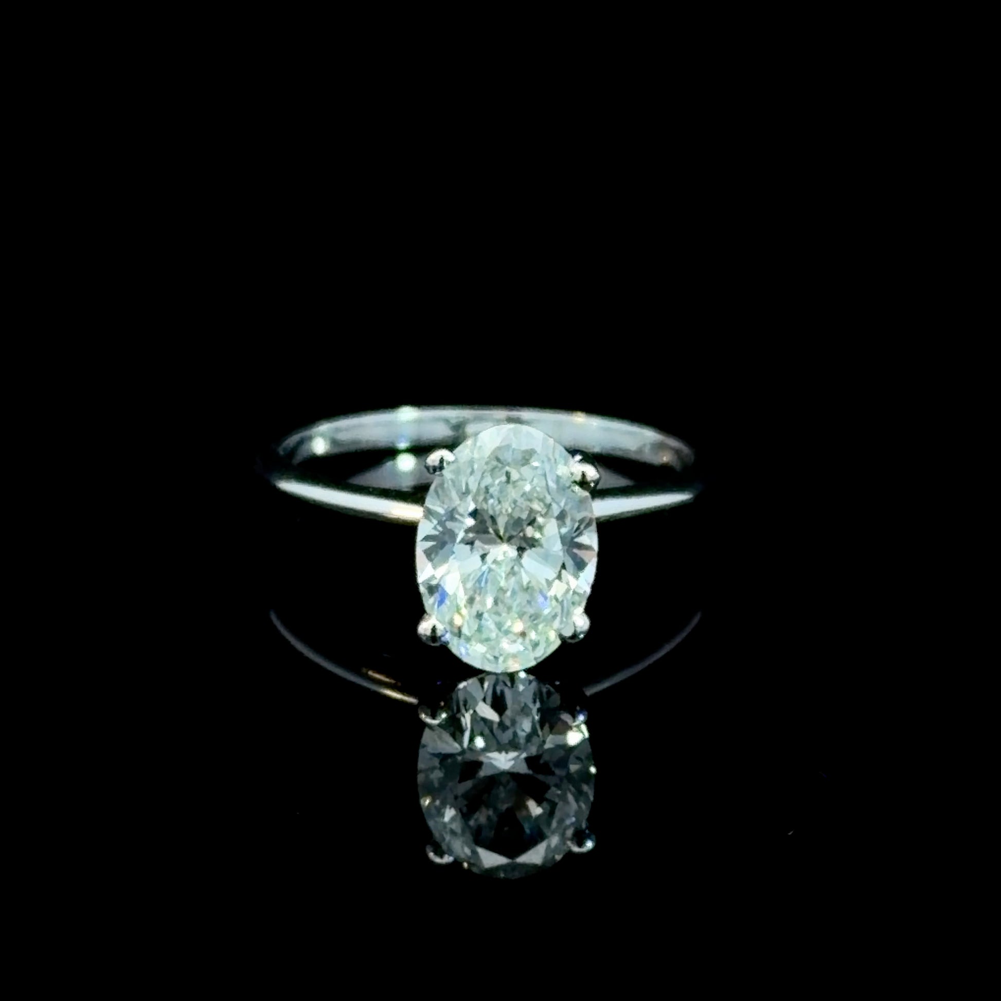2.05ct Oval Lab-Grown Diamond Solitaire Ring – IGI Certified