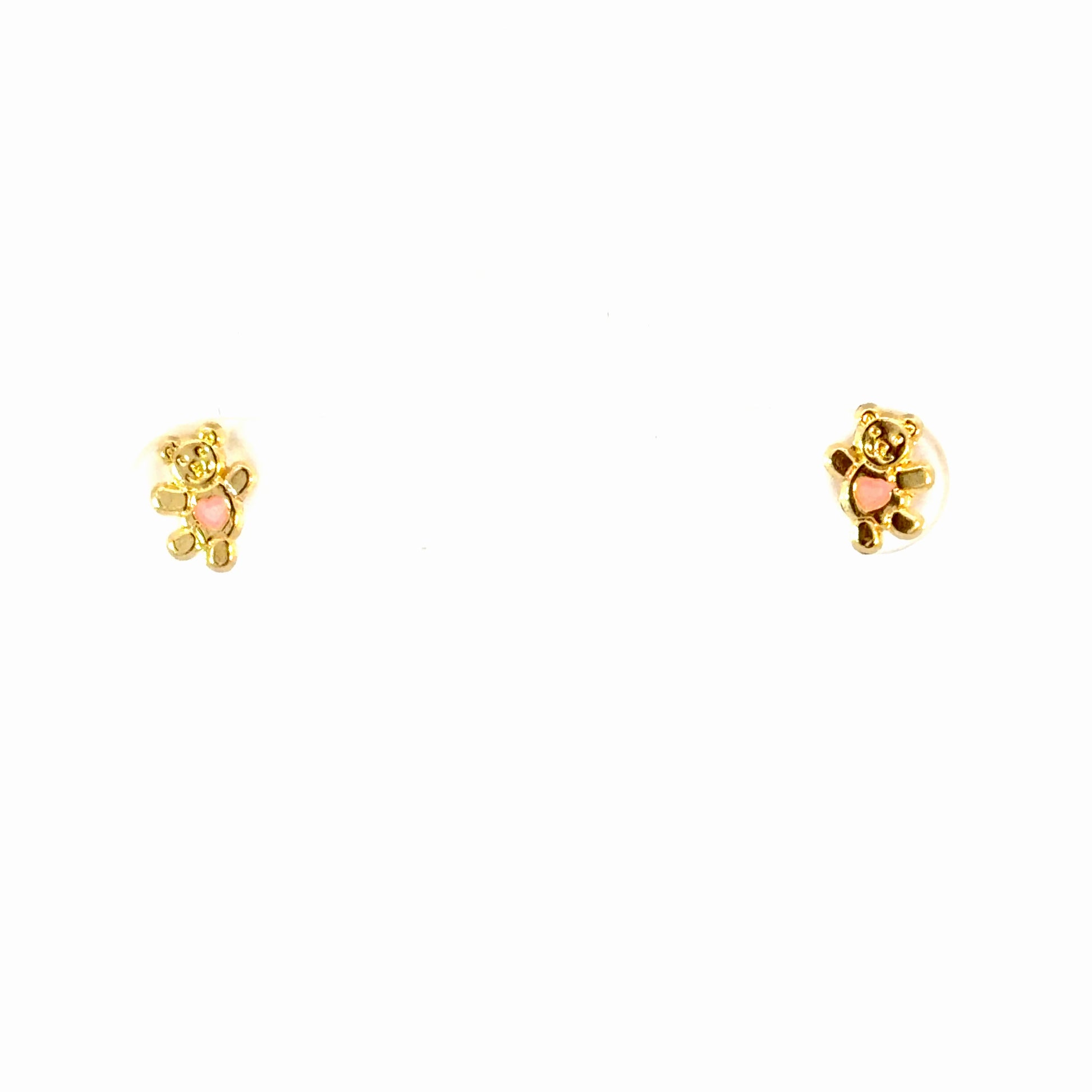 14K Gold Teddy Bear Studs