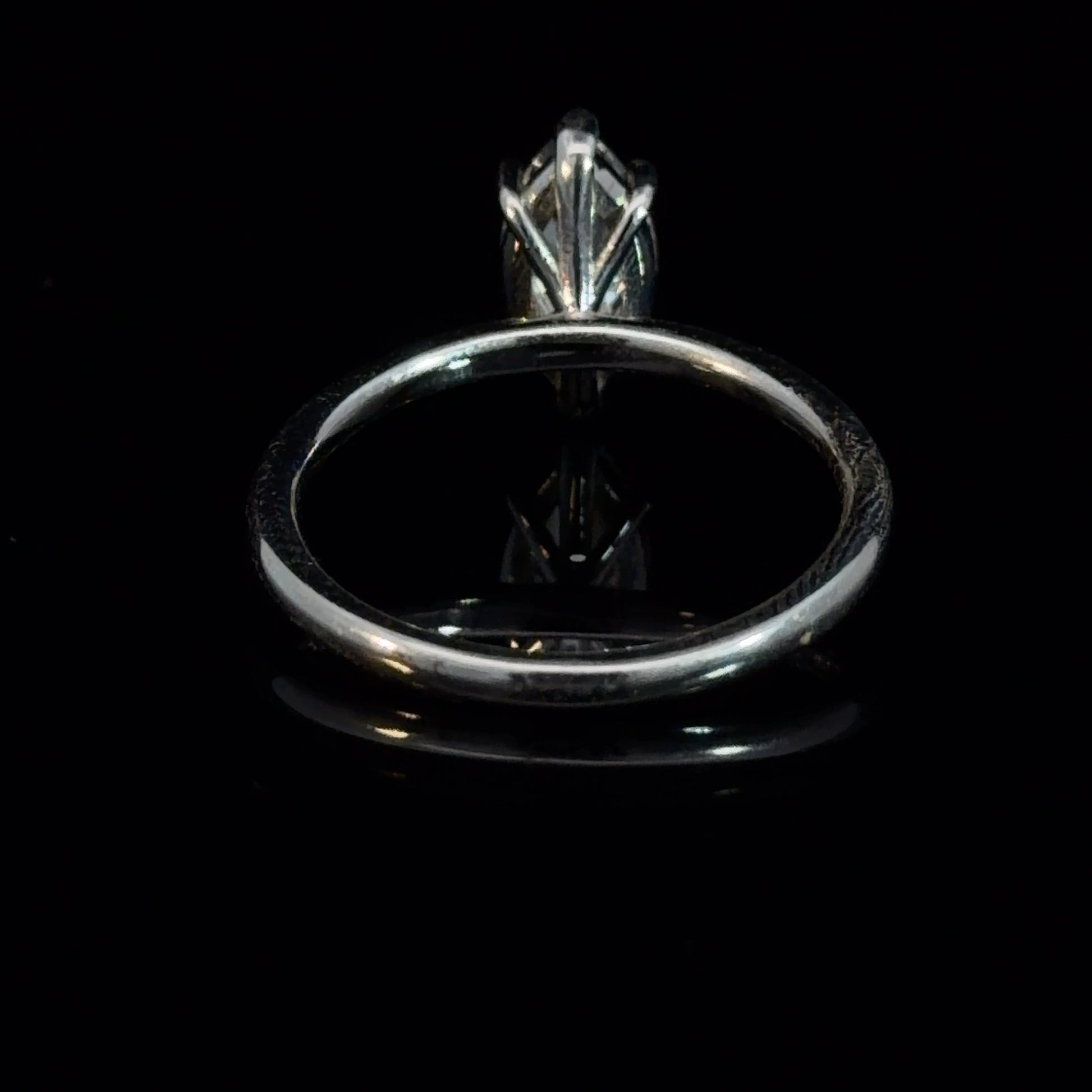 1.05 MARQUISE CUT LAB DIAMOND BASKET SOLITAIRE RING