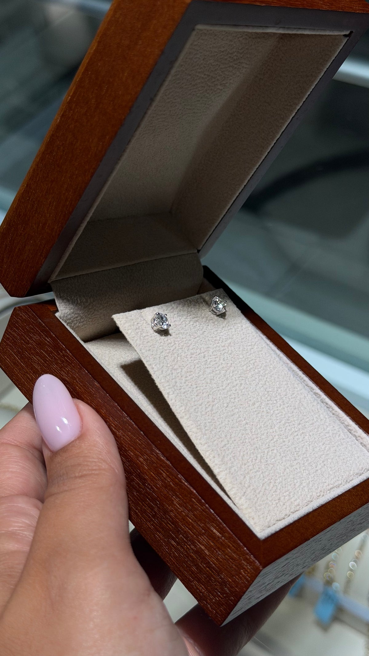 1ct Round Lab Diamond Studs