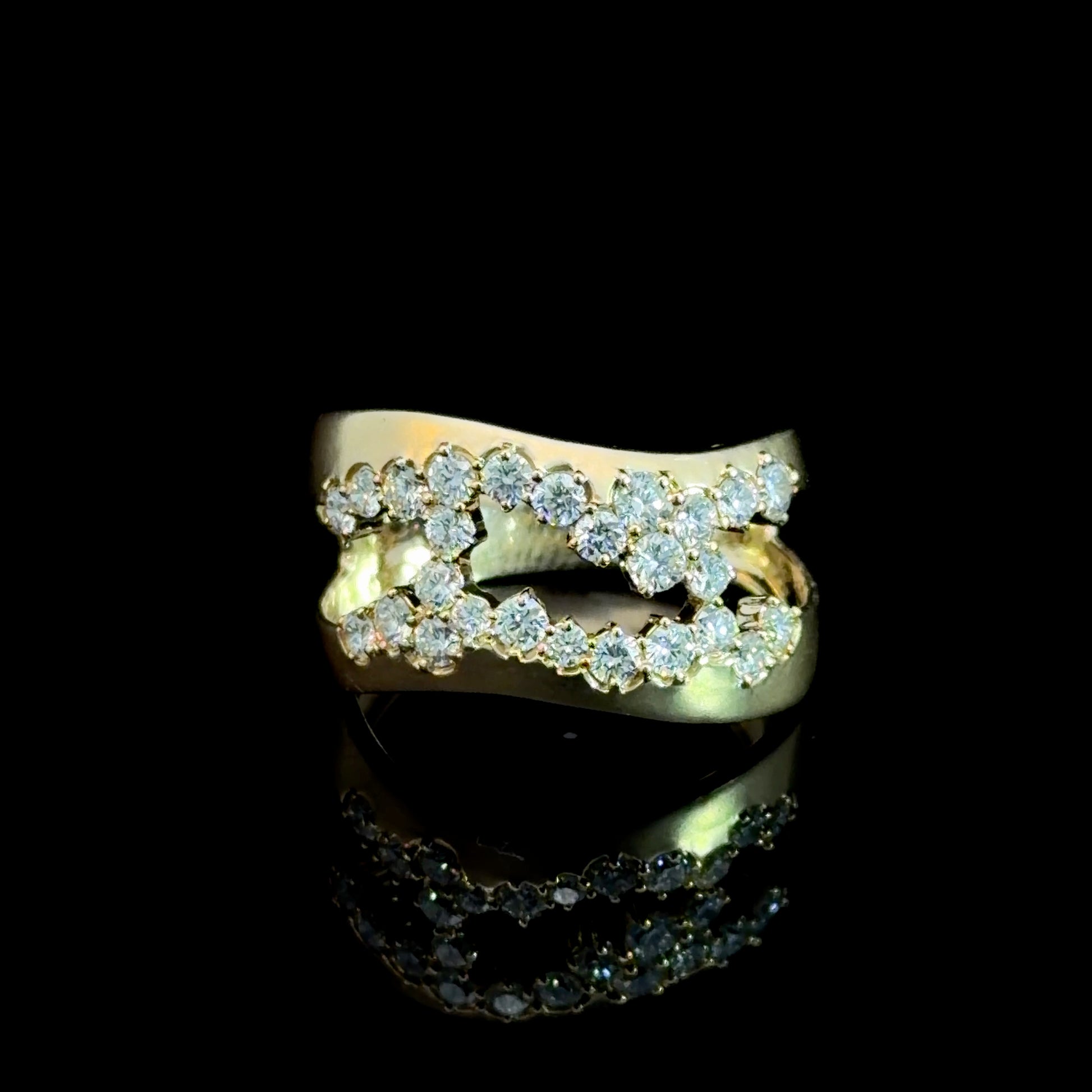 14K Gold Infinity Diamond Band Ring – 0.81 CTW Natural Diamonds