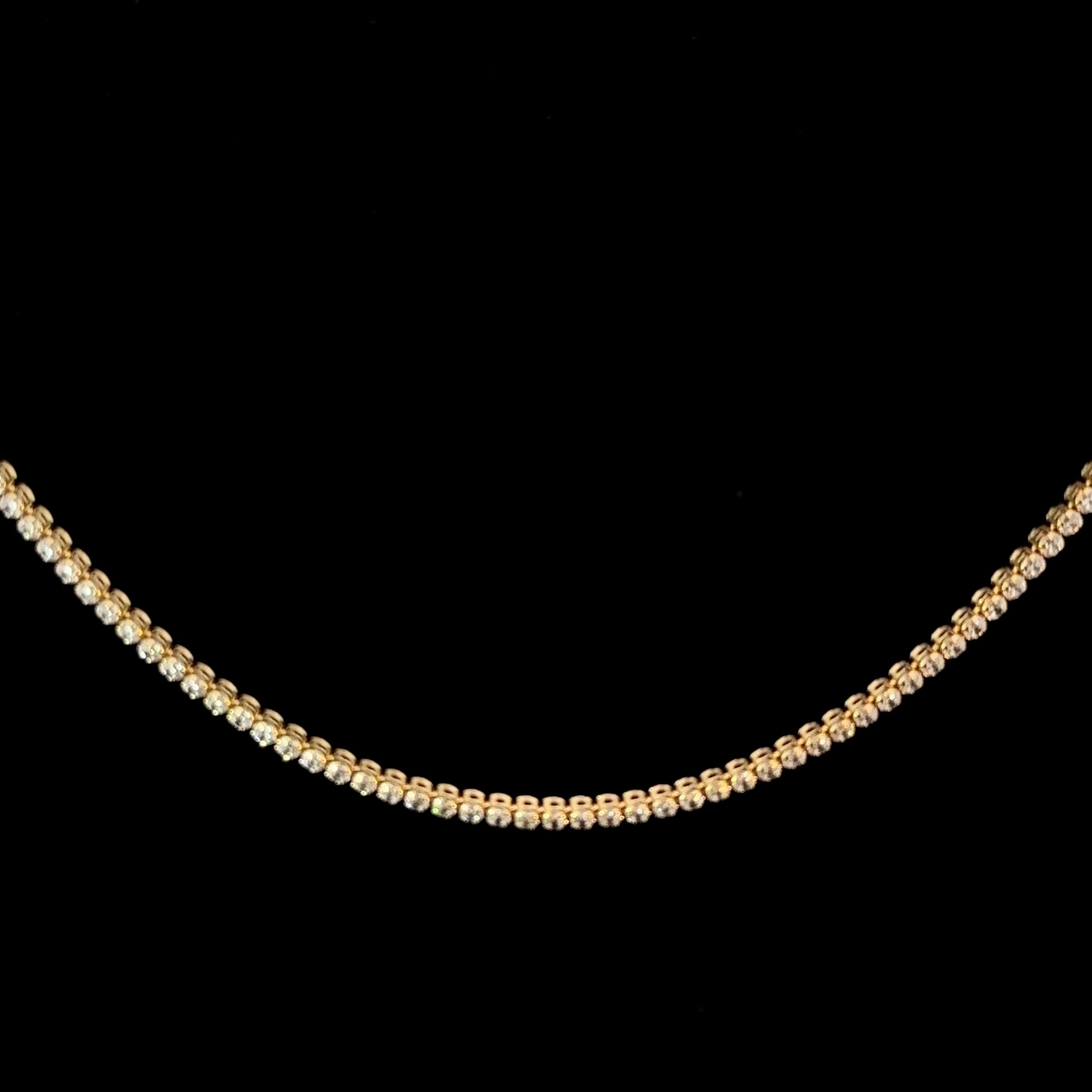 2mm Tennis Chain - 14k Gold