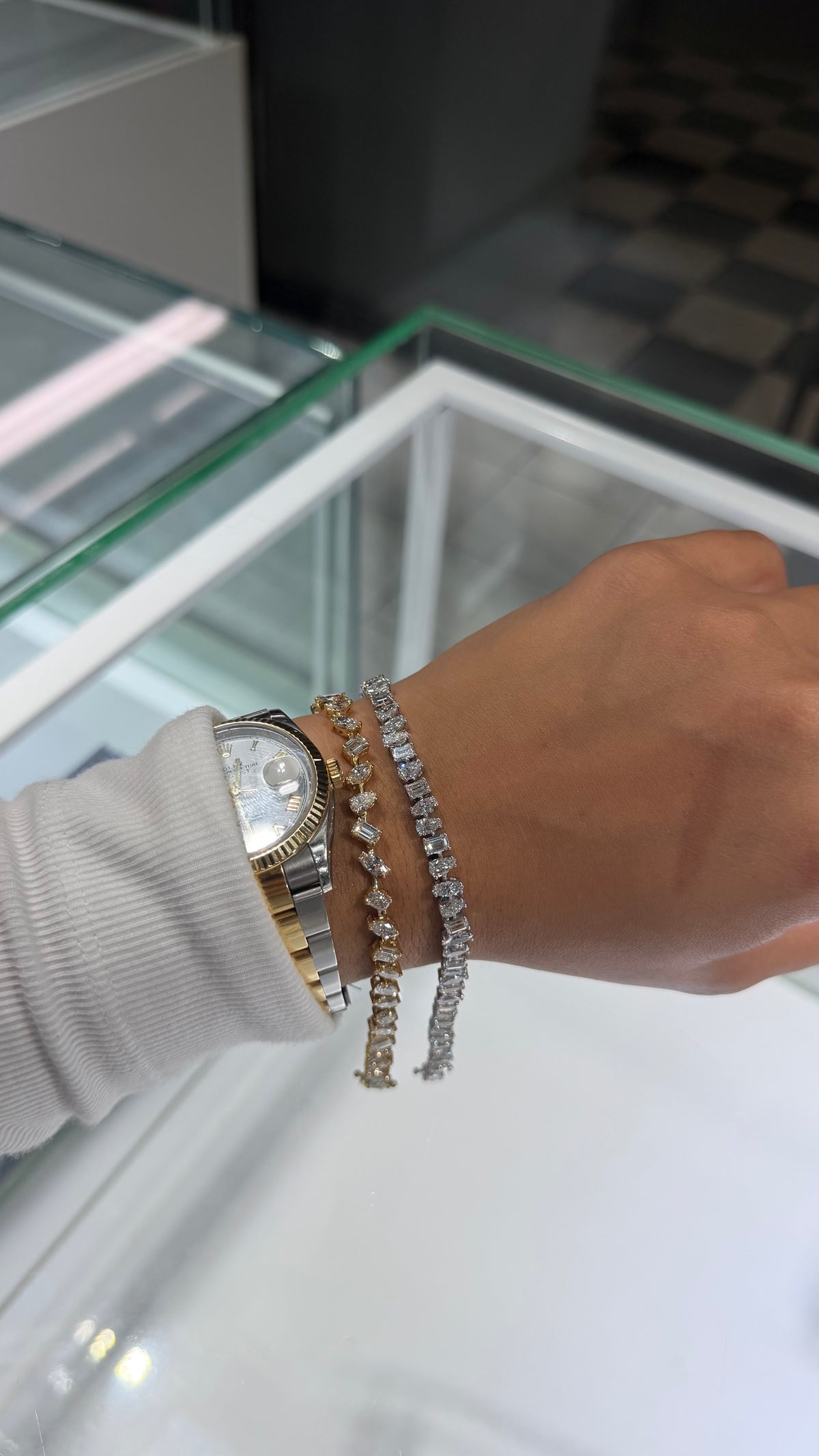 8.25ct Multishape Tennis Bracelet