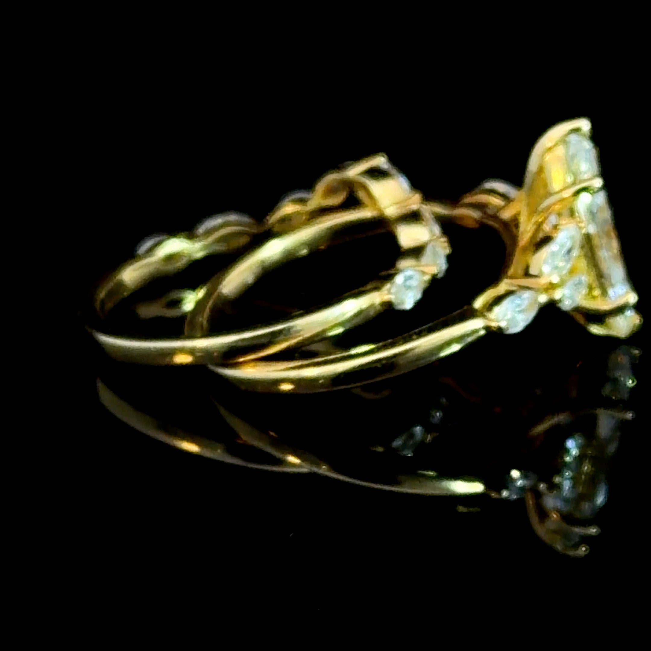 Celestial Marquise Diamond Bridal Set – 2.02CT E VS2