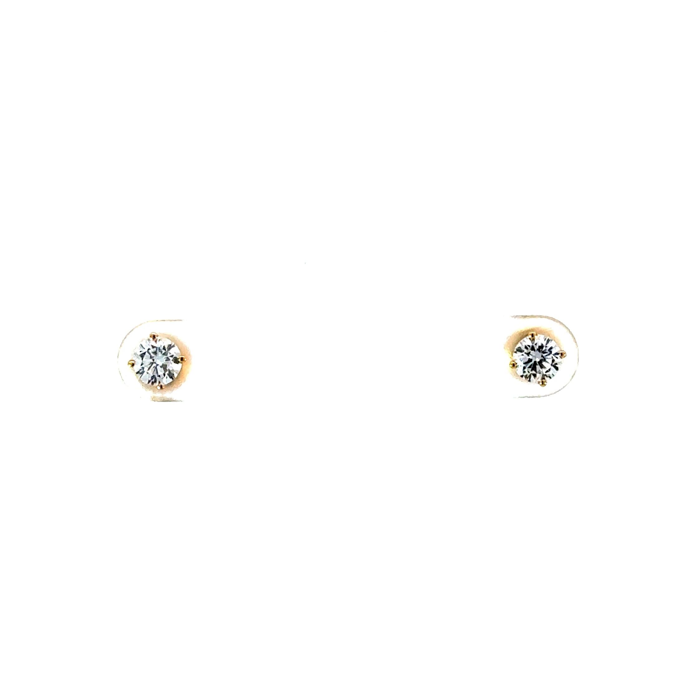 0.75CTW Round Lab Diamond Studs