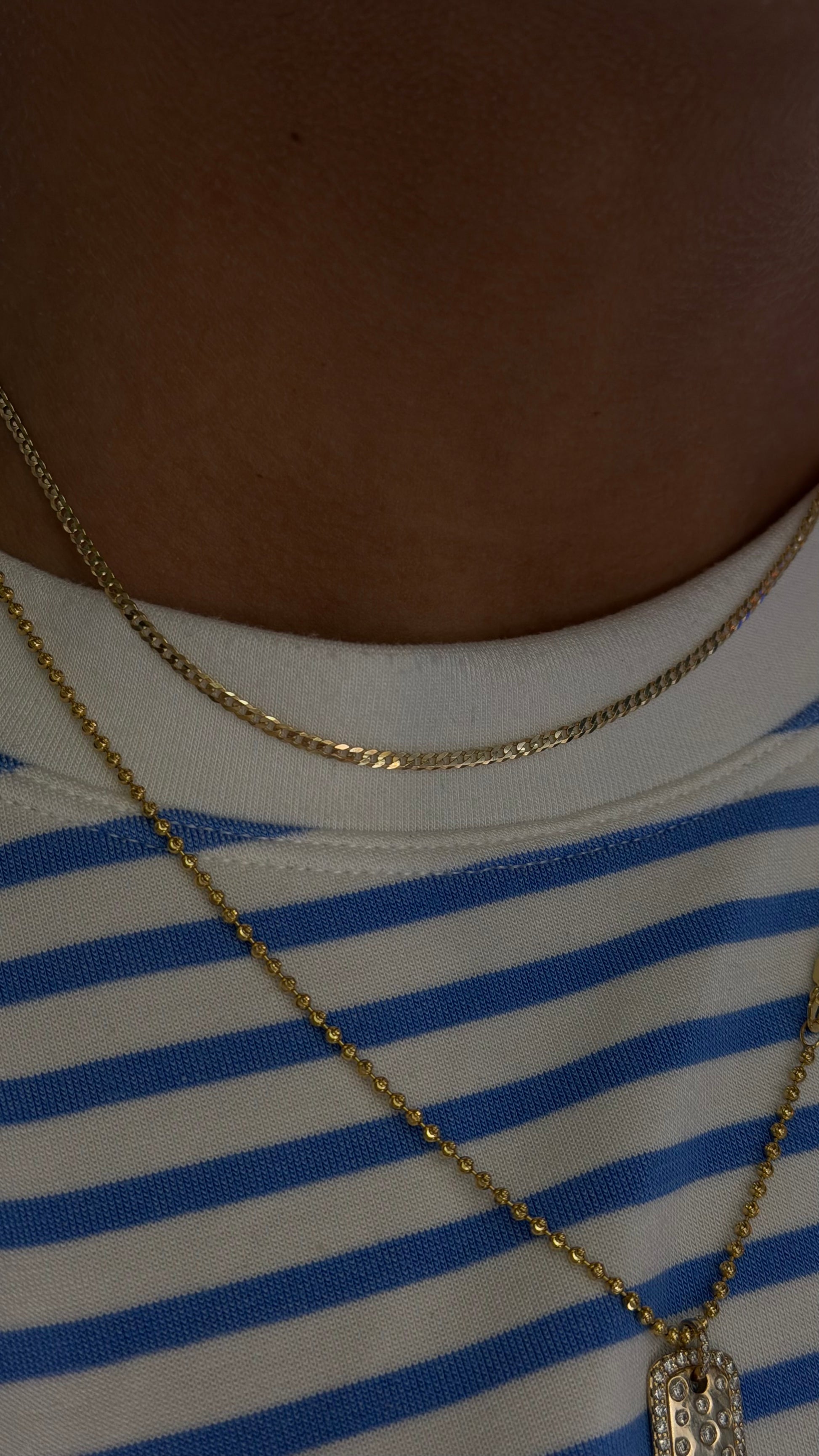 Solid Flat Cuban Chain - 10k Gold