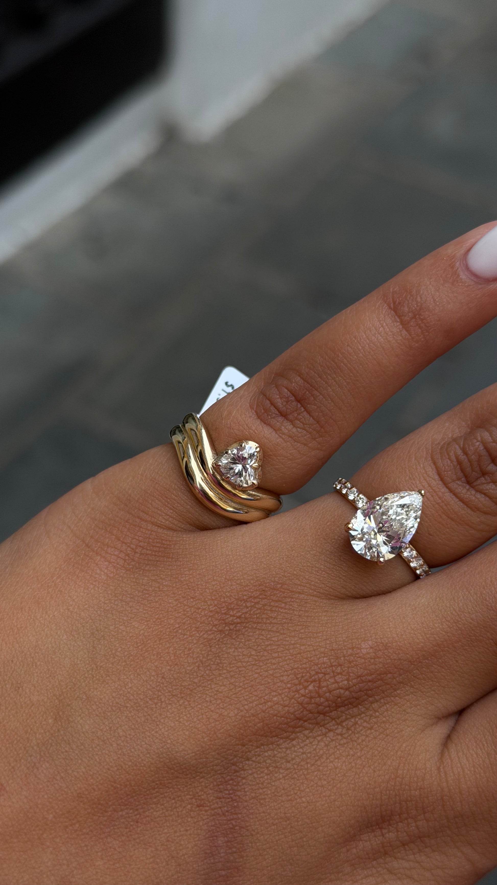 0.65ct Brilliant Heart-Shaped Lab Diamond in 14k Gold