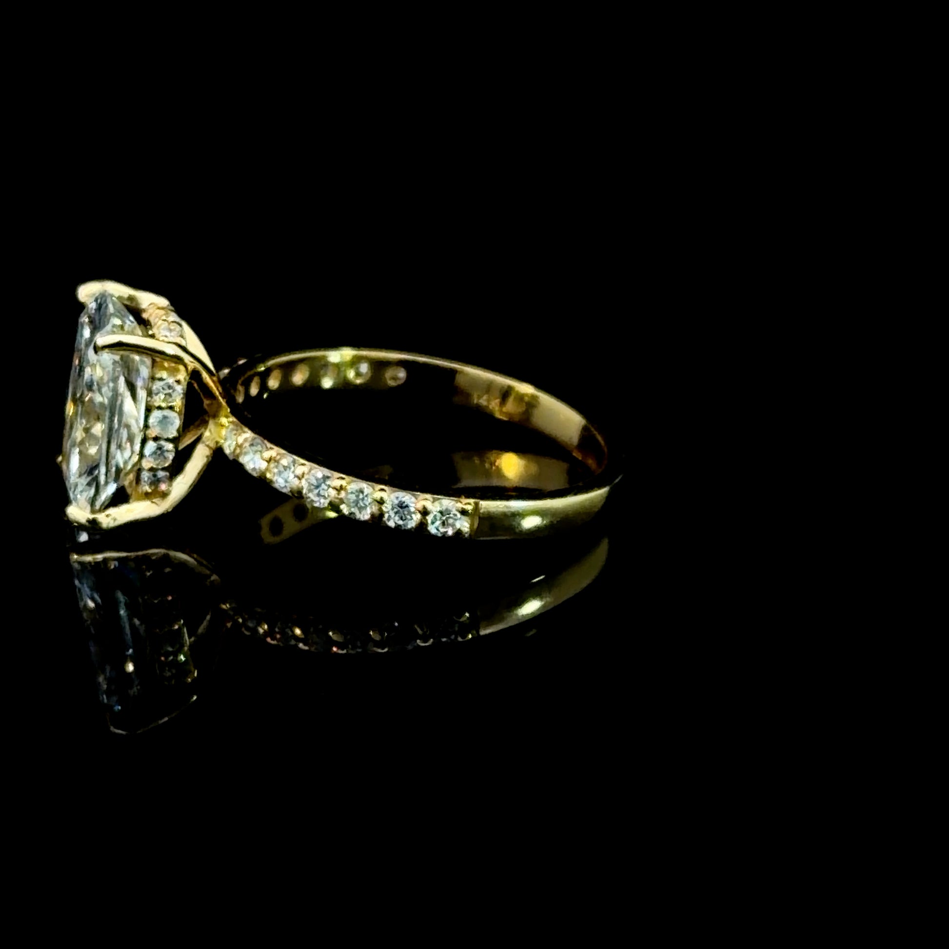 3.07ct Elongated Cushion Cut - F VS2