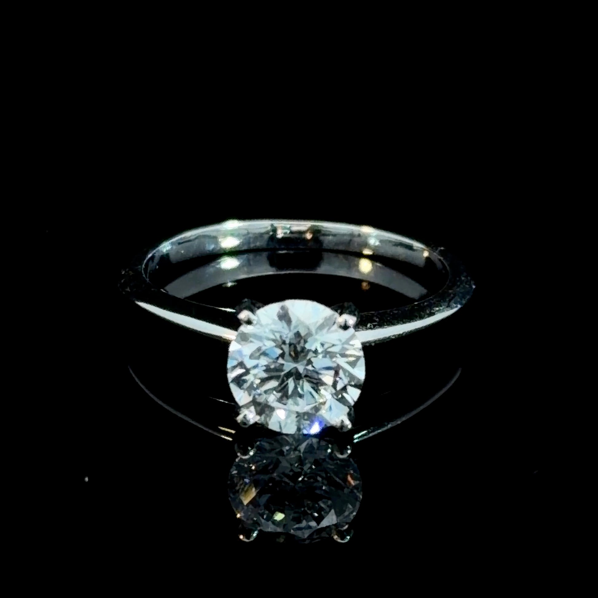 1.5CT Classic Diamond Solitaire Ring - White Gold