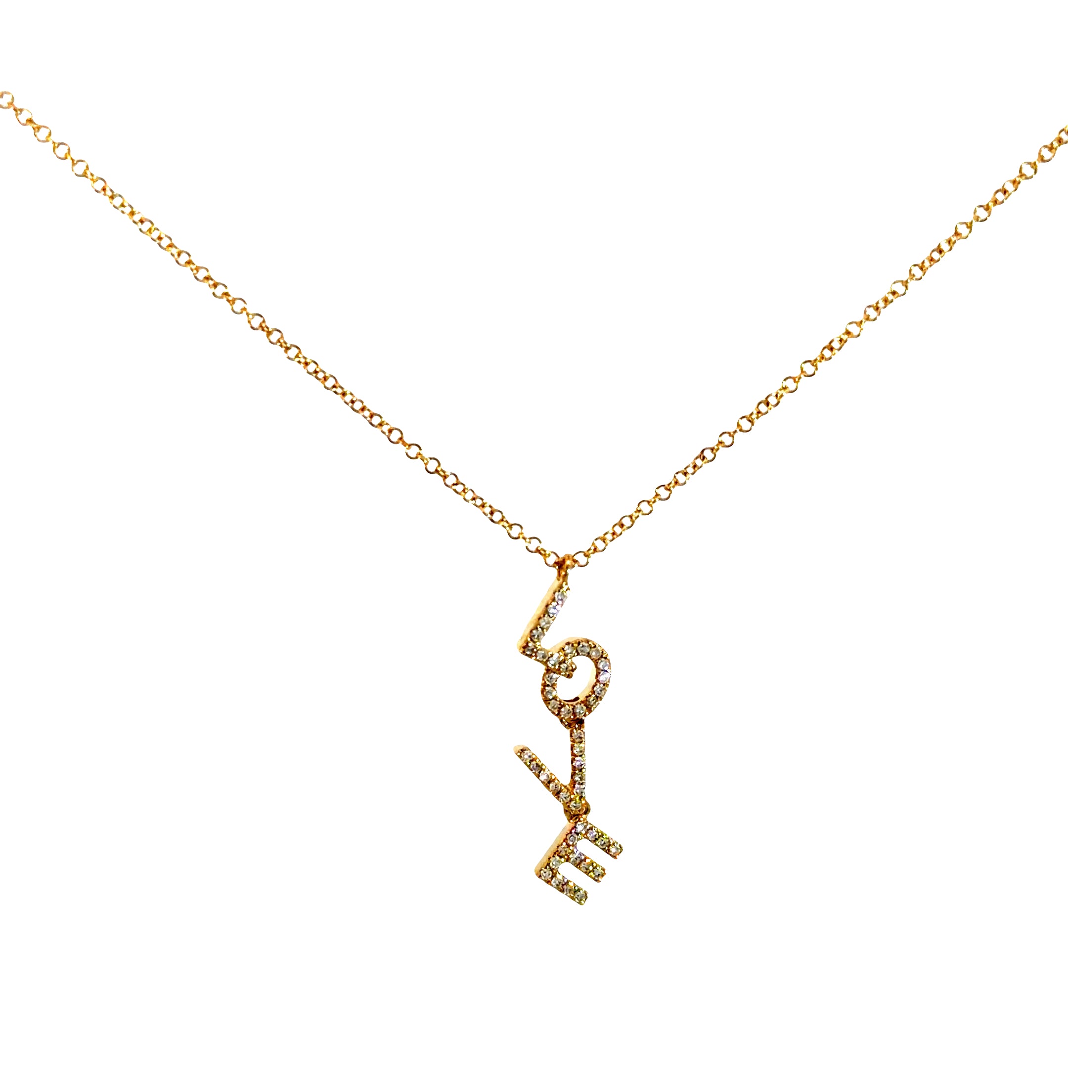 LOVE Necklace in 14k Gold