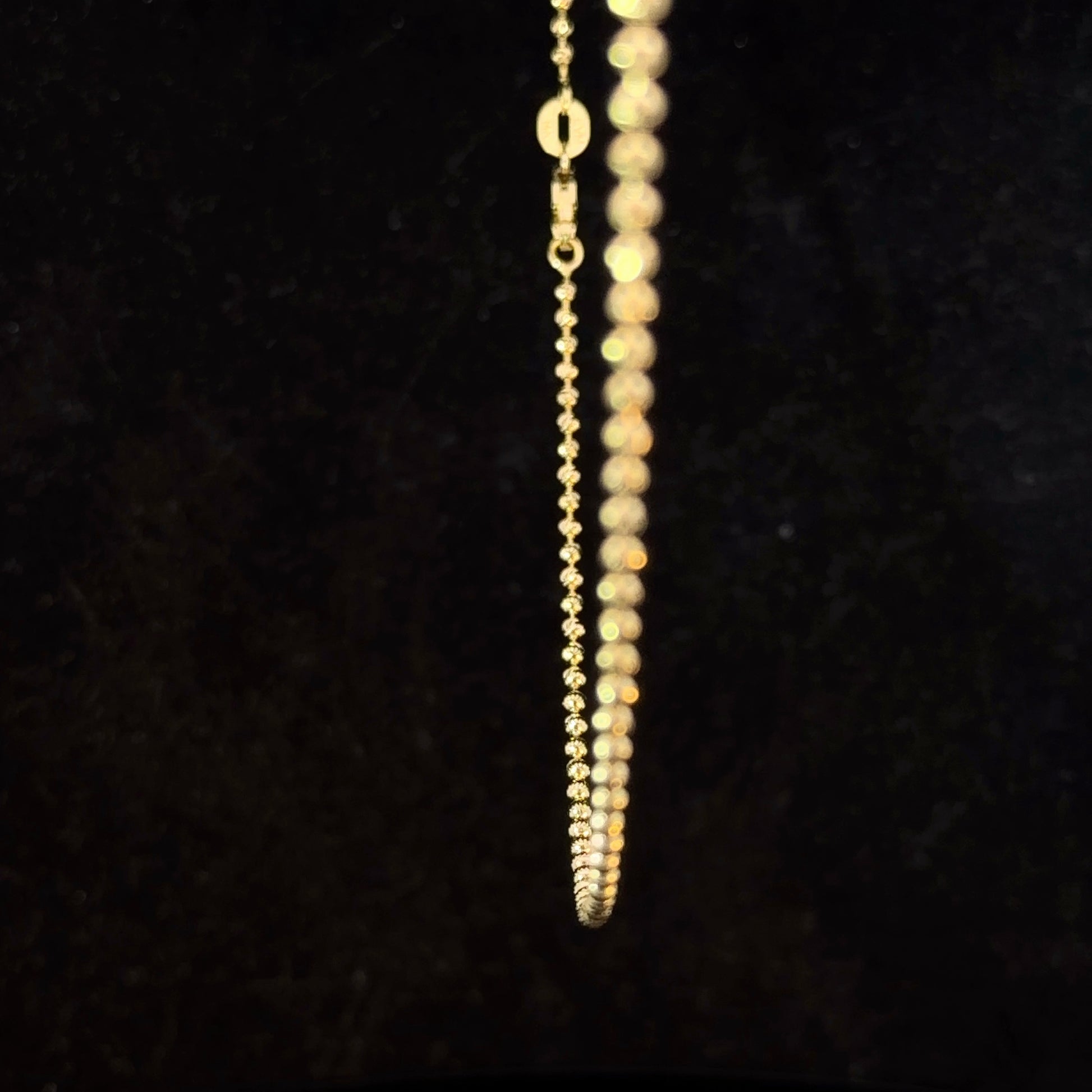 2mm Mooncut Chain - 14k Solid Gold