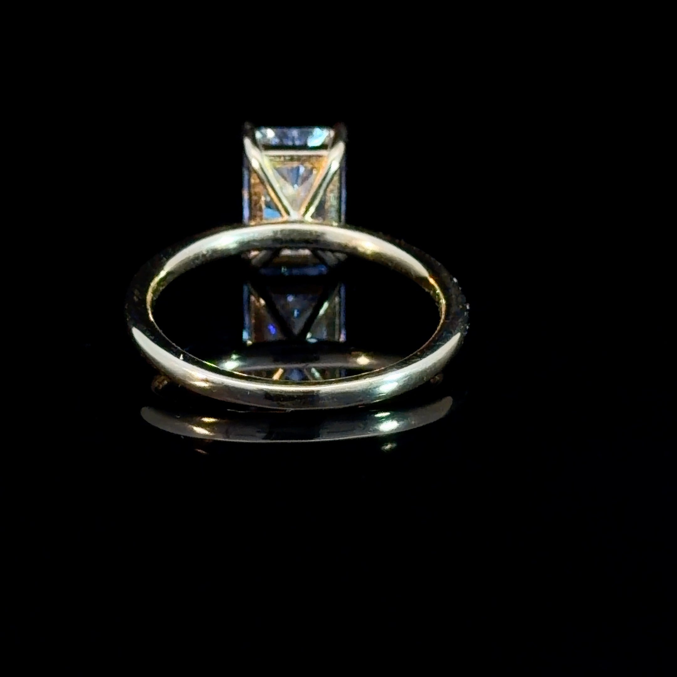 2.06ct Radiant Cut Lab Diamond Solitaire Ring