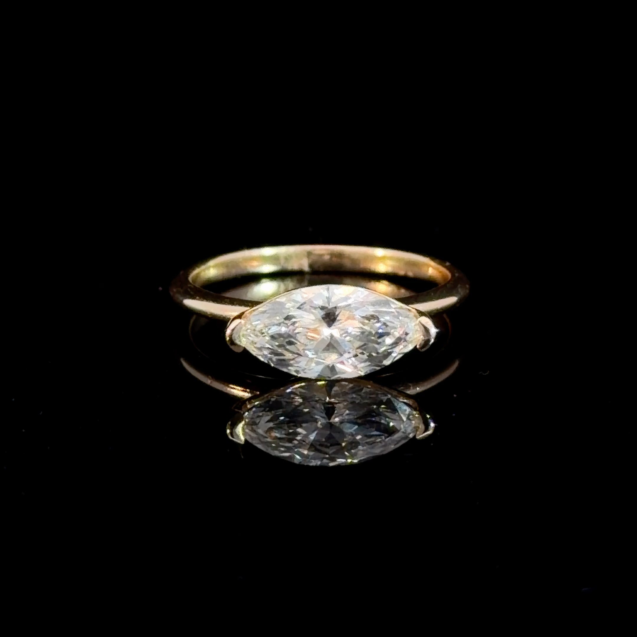 1.50CT Marquise Lab Diamond in 14k Gold