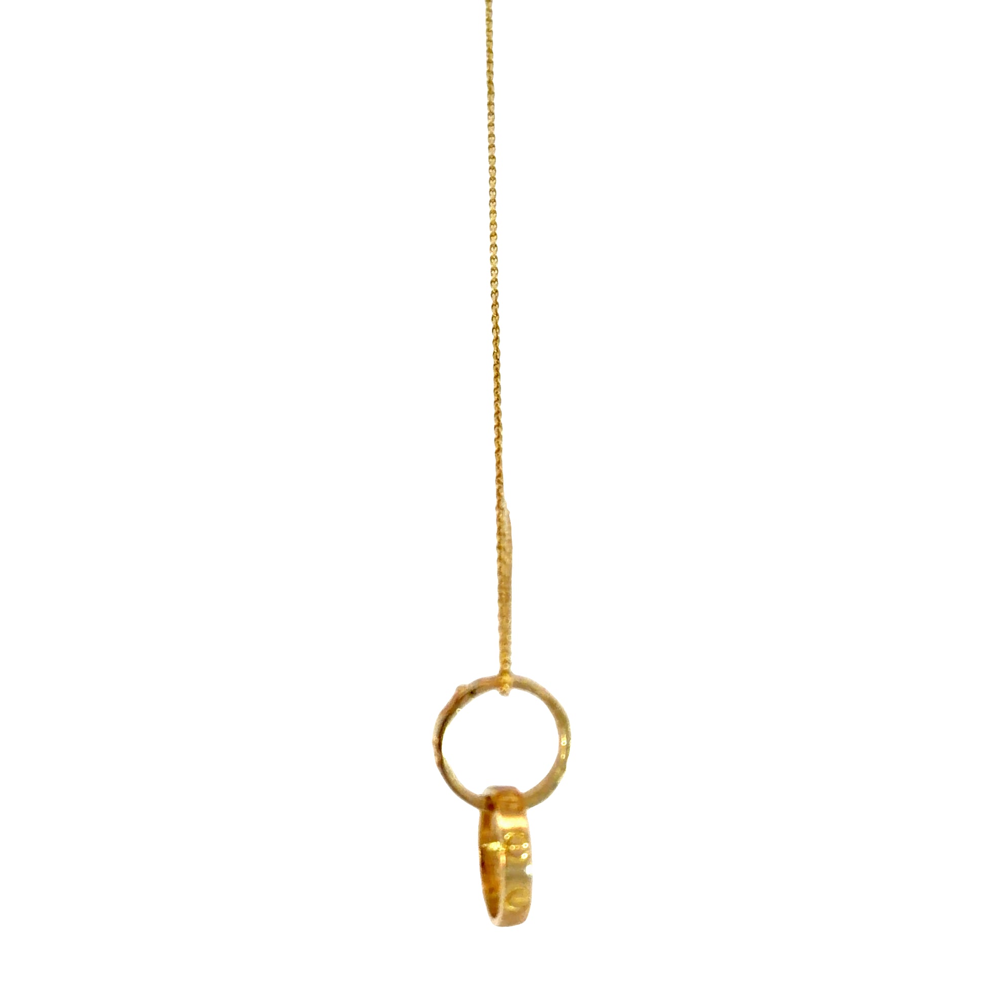 Eternal Circle Pendant Necklace – 14K Gold