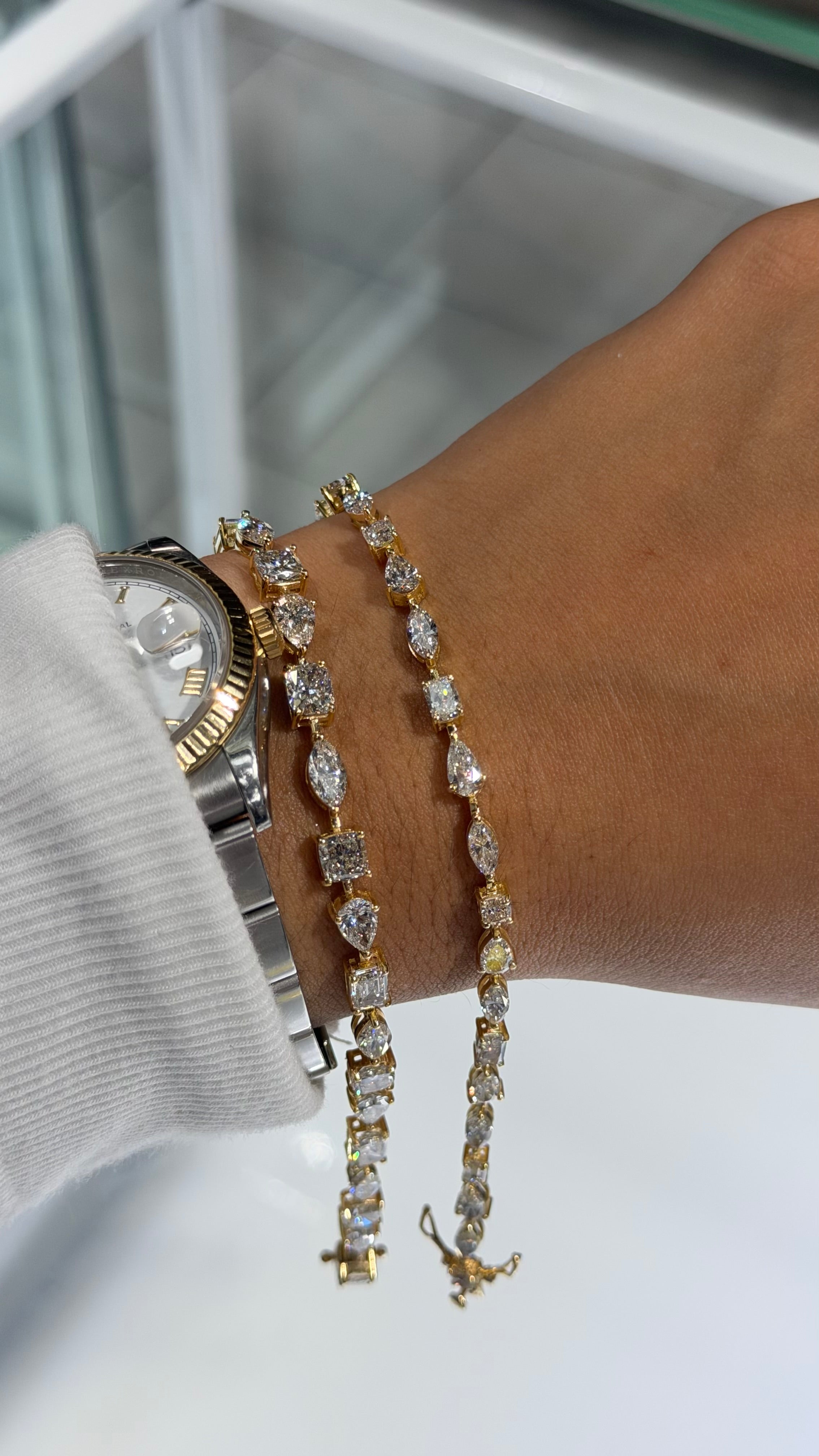 12.25ct Multishape Tennis Bracelet