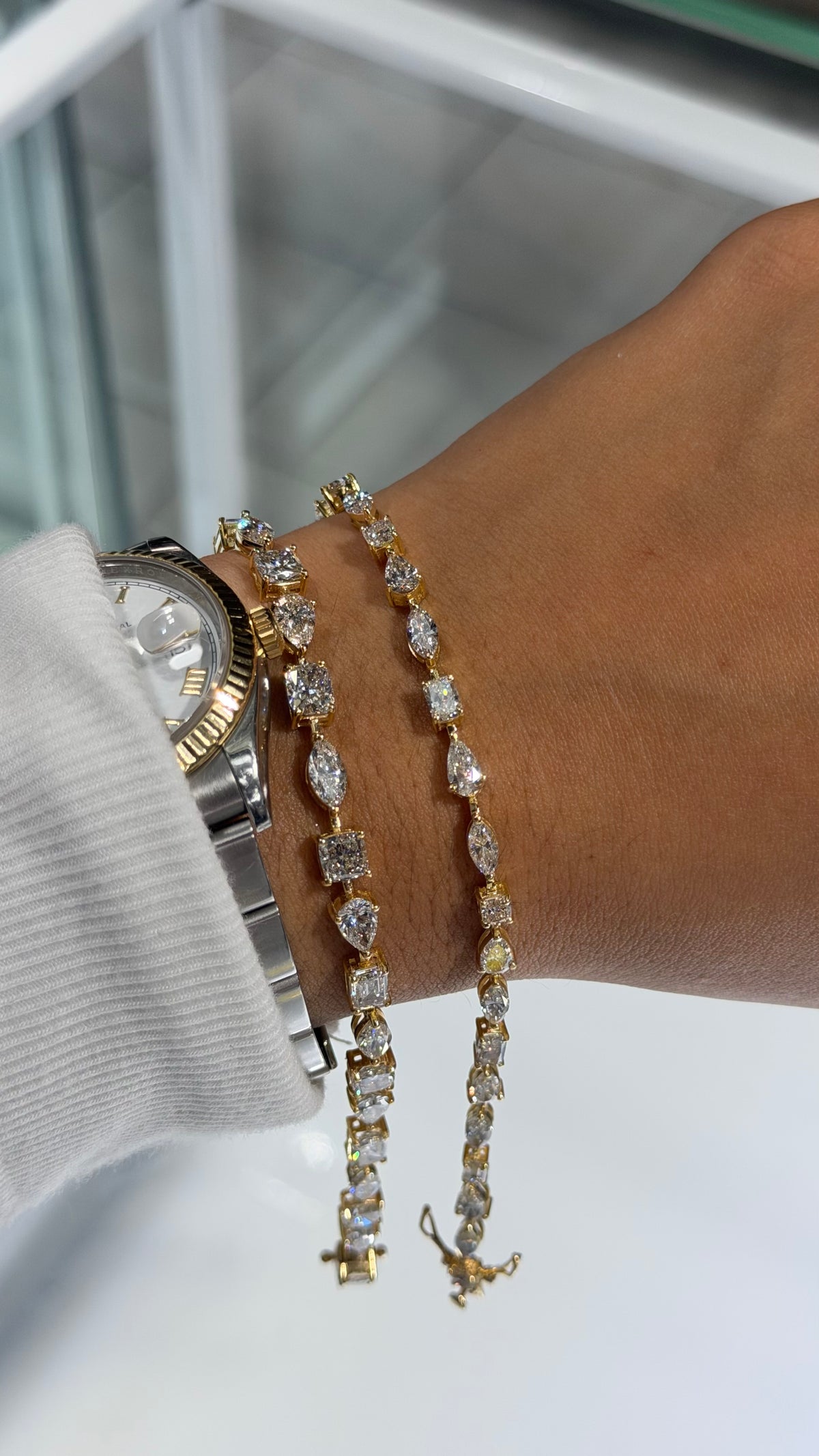 12.25ct Multishape Tennis Bracelet