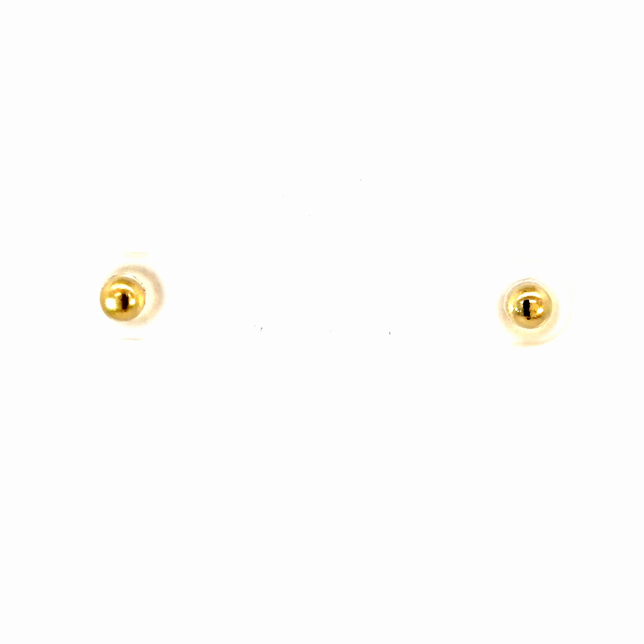 14k Gold Ball Studs - 4mm