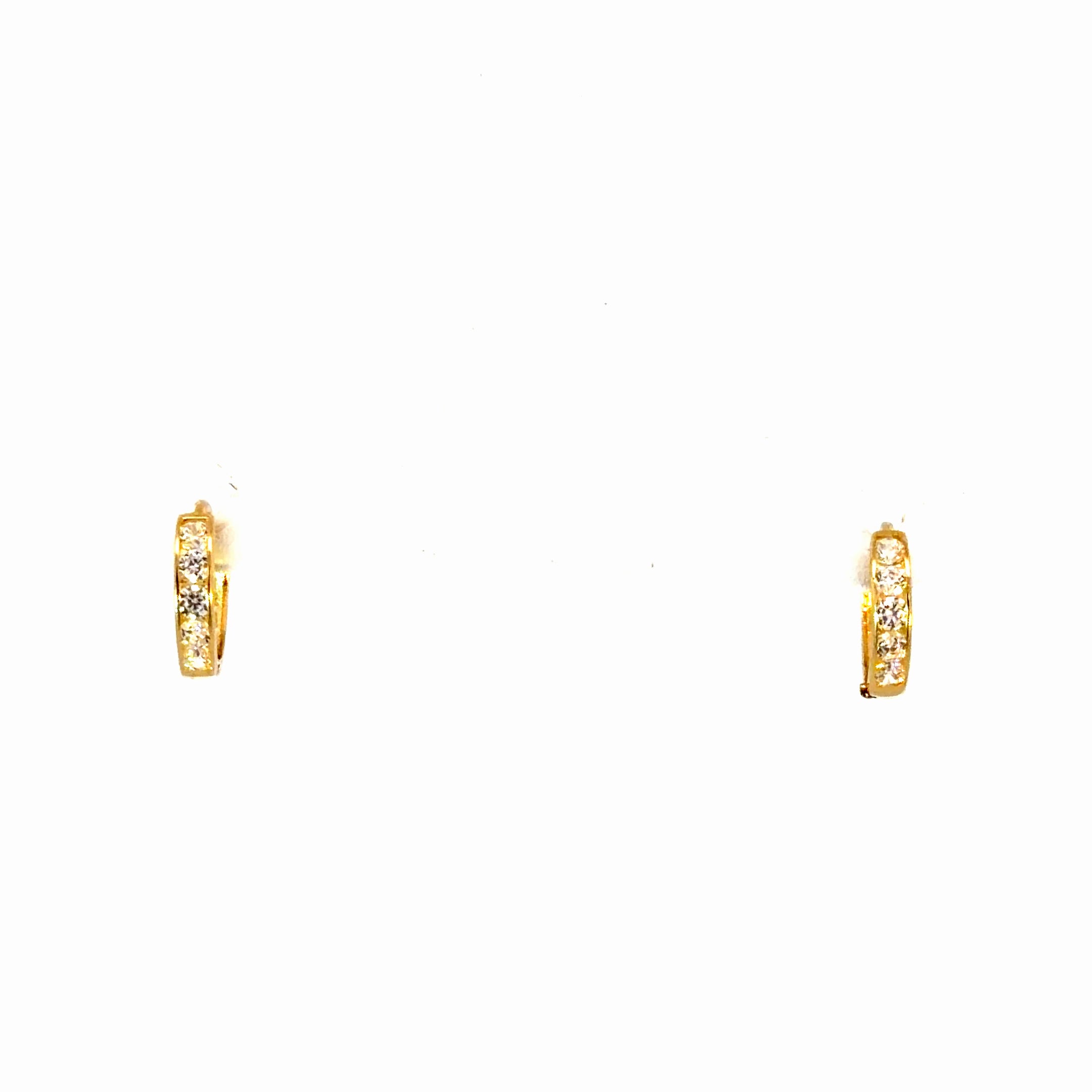 10k Gold CZ Mini Huggies