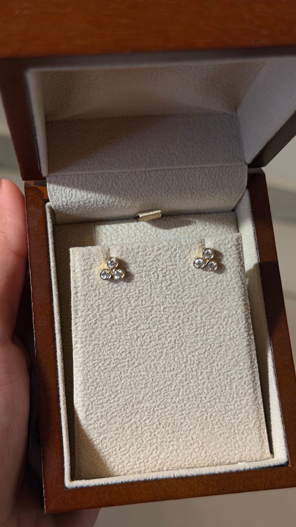 0.50ct Natural Diamond Trio Cluster Studs