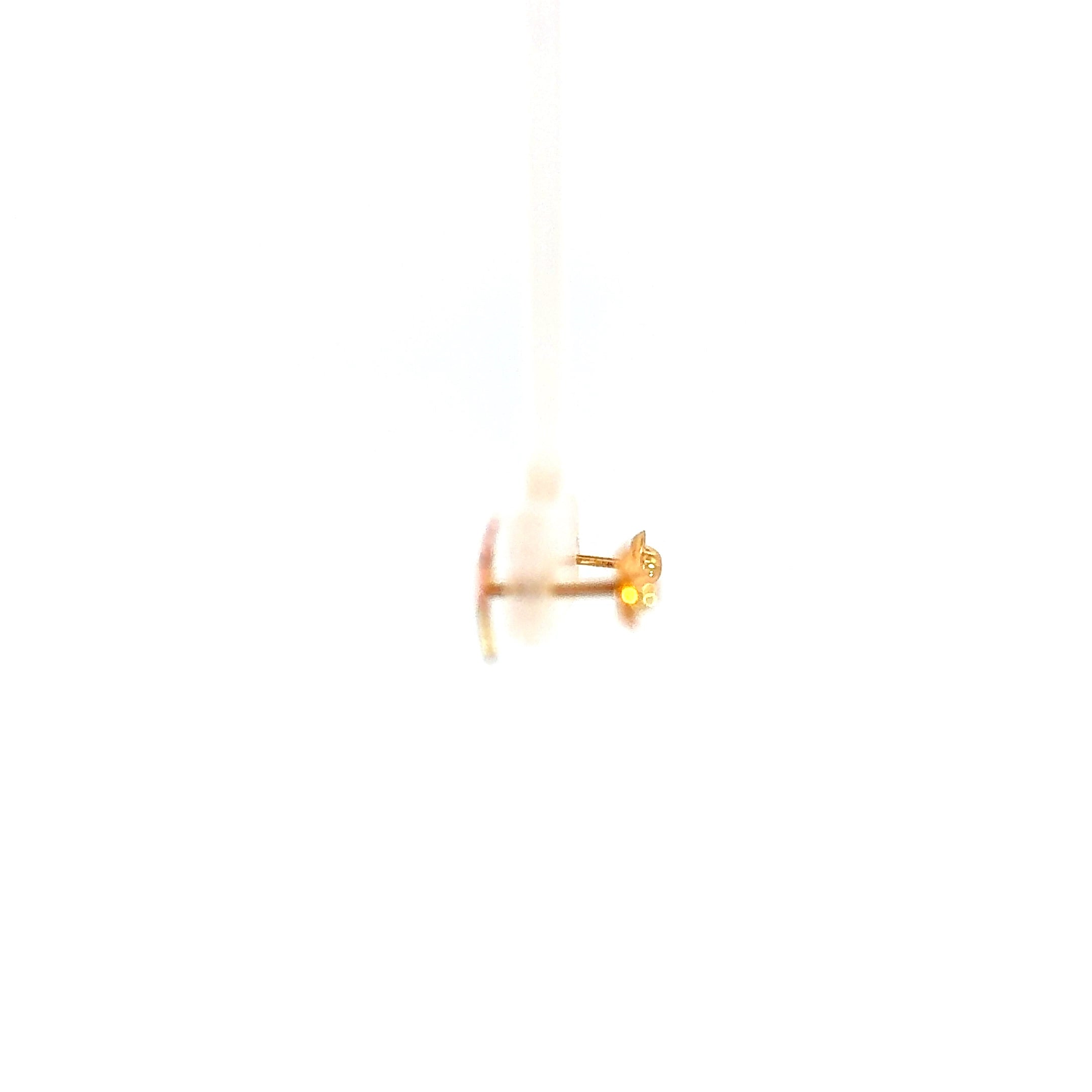 Cupcake Stud Earrings – 14K Gold Enamel