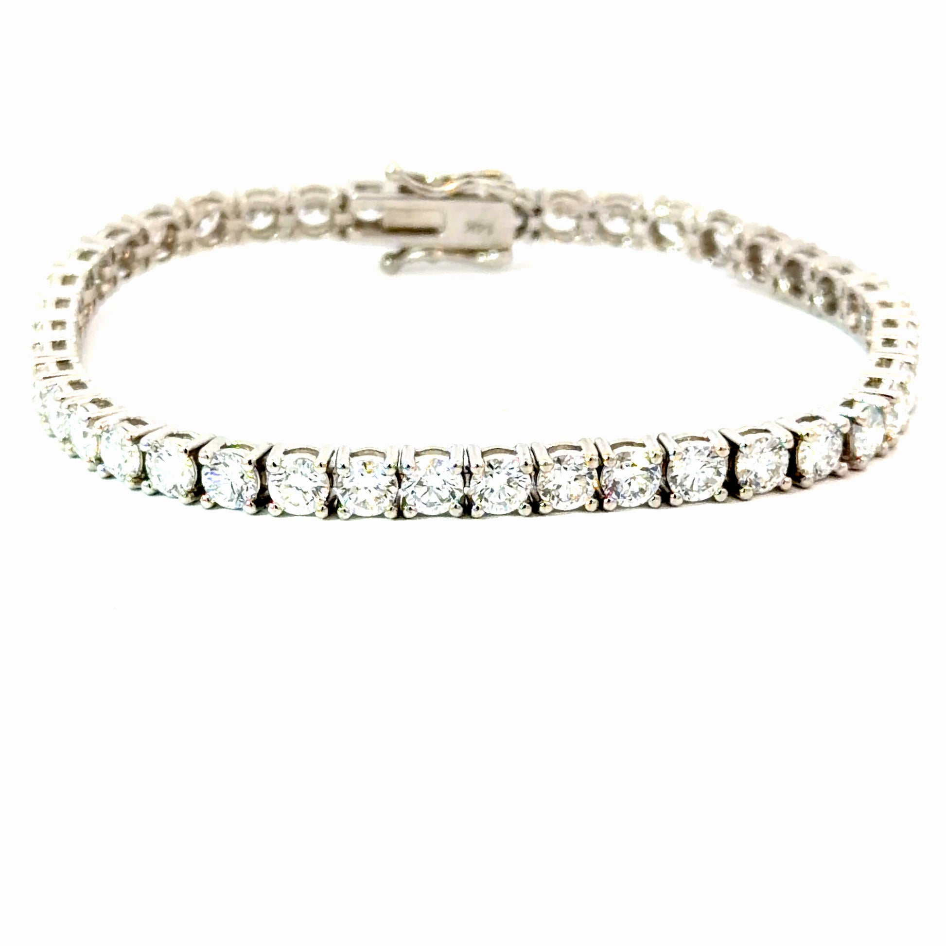 9CT Lab Diamond Tennis Bracelet – 14K White Gold
