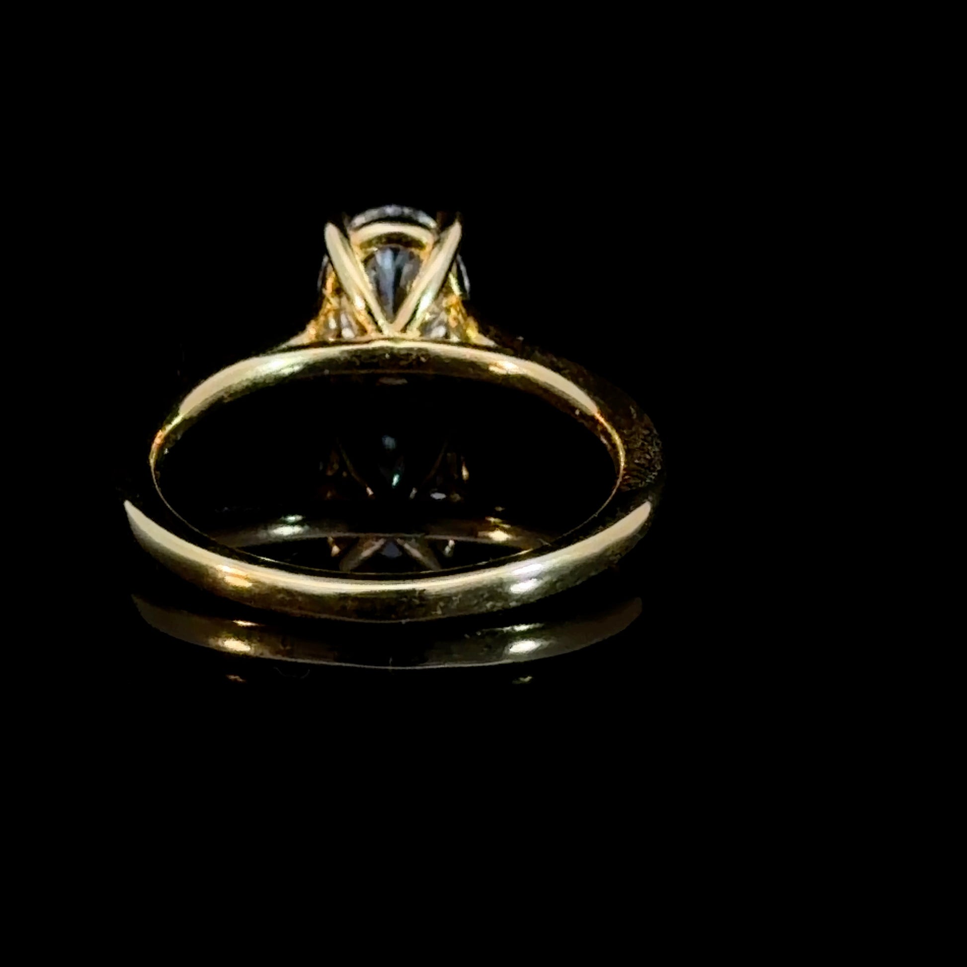 1.08ct Oval Cut Lab Diamond Solitaire Ring