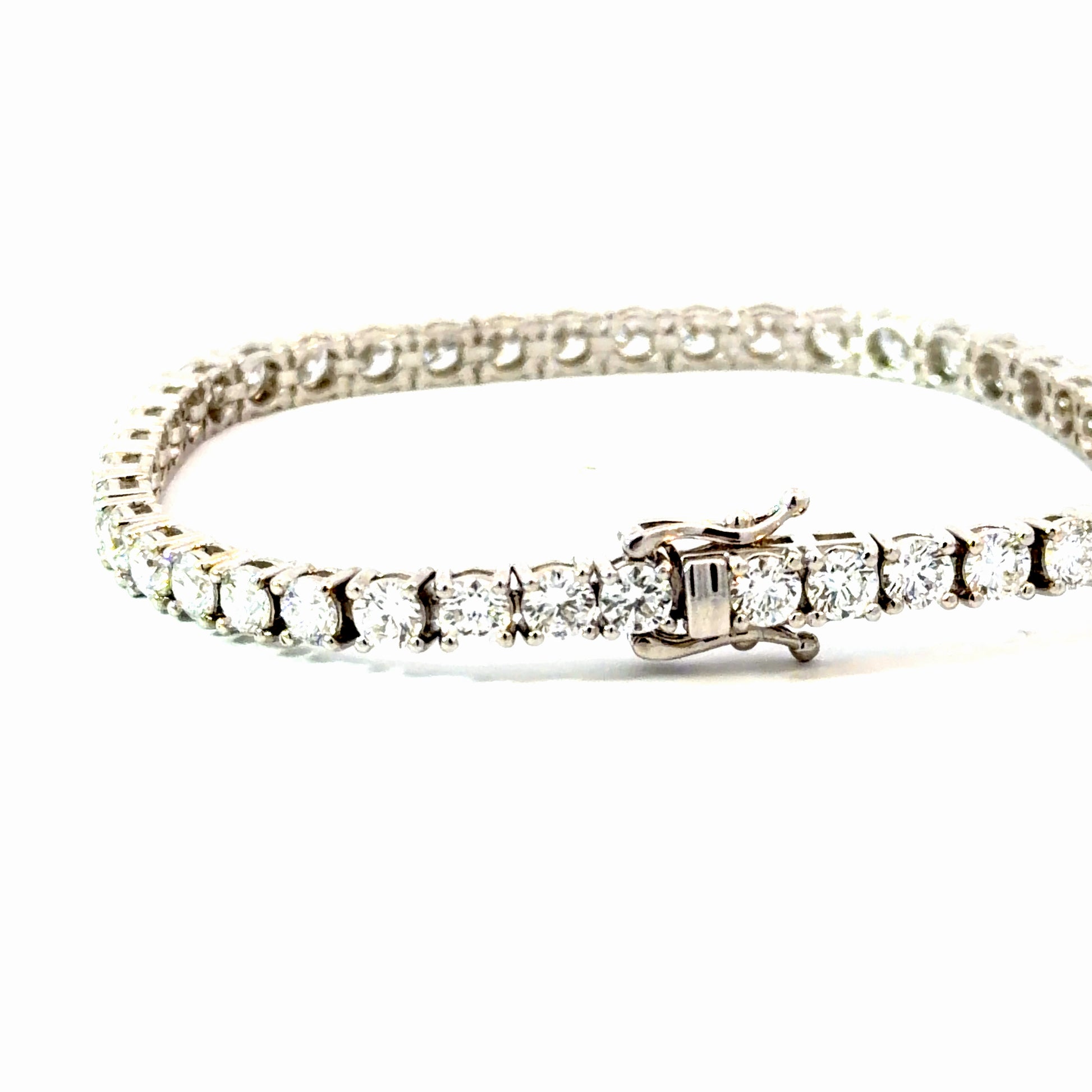 9CT Lab Diamond Tennis Bracelet – 14K White Gold