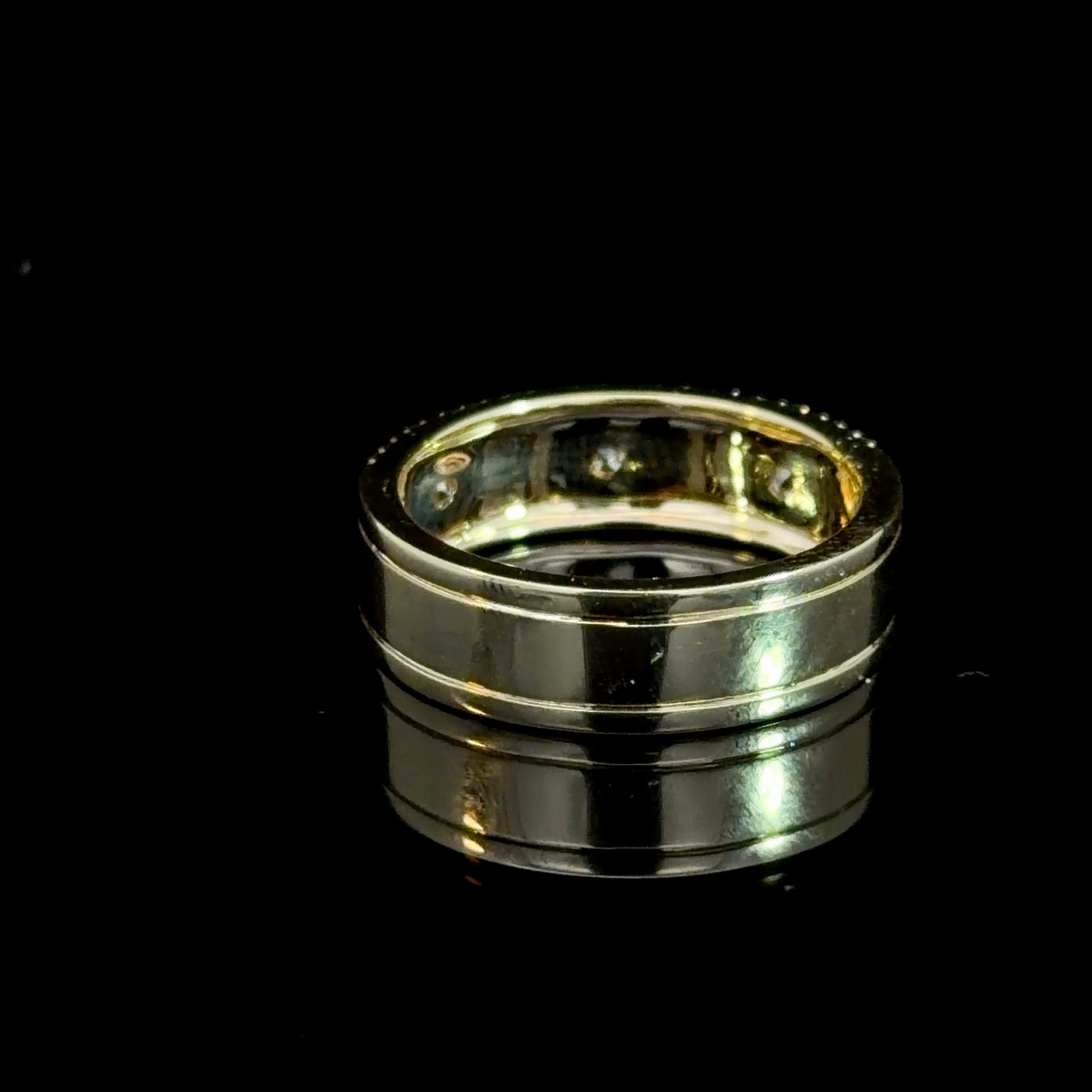 14K Gold Diamond Eternity Band Ring – Satin Finish | Natural Diamonds