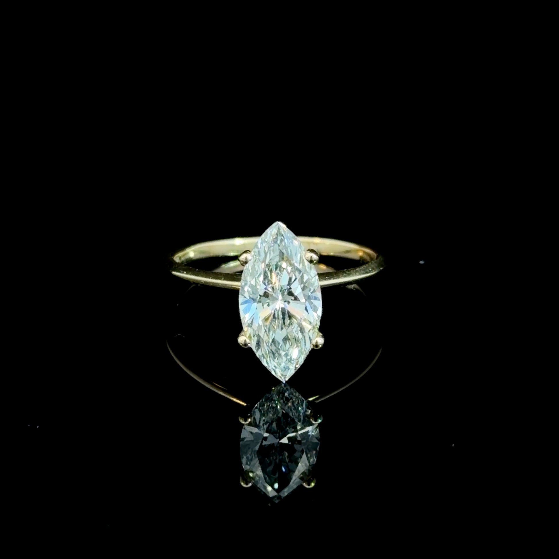 2.07CT Marquise Lab-Grown Diamond Solitaire Ring – IGI Certified