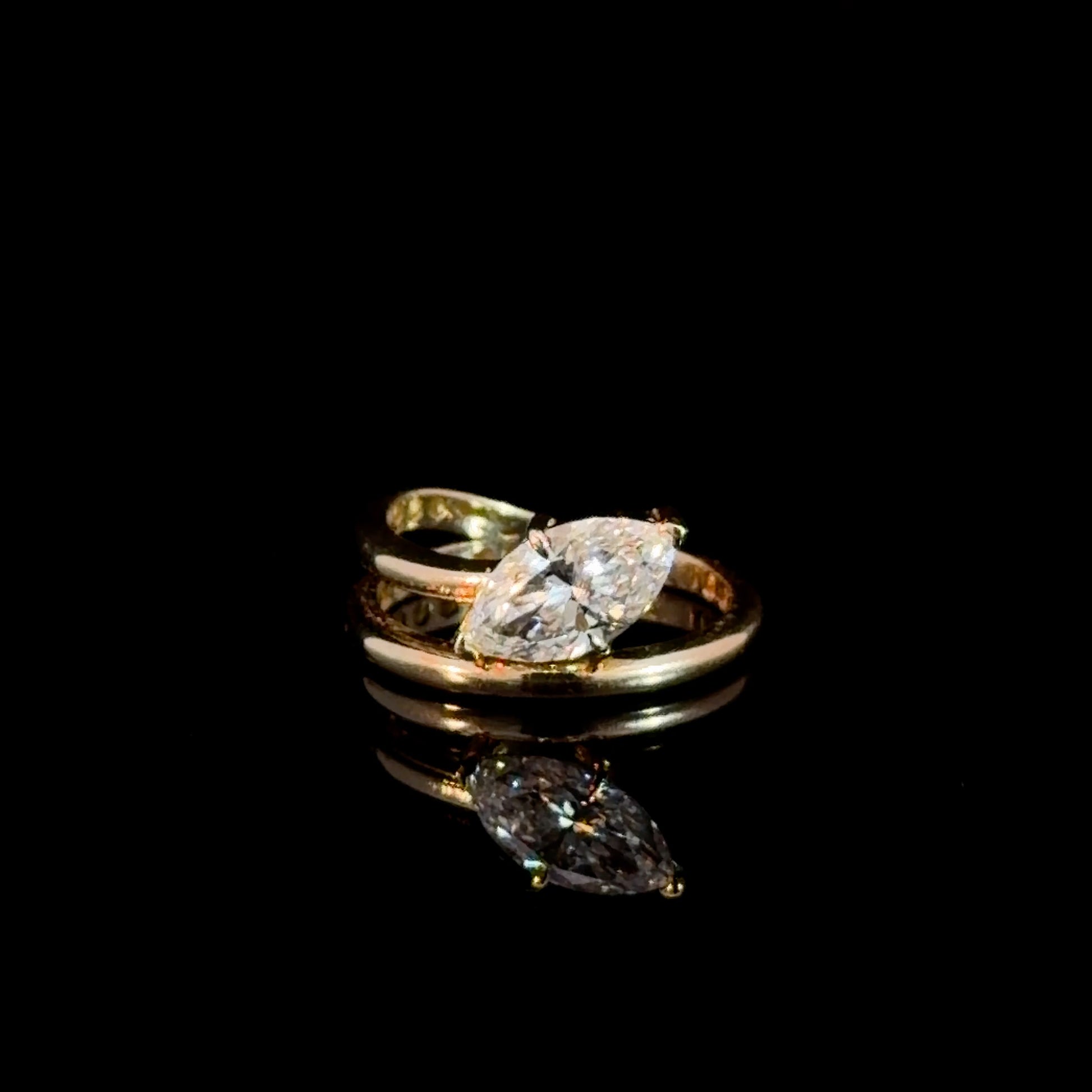 1.20CT Marquise Lab Diamond in 14k Gold
