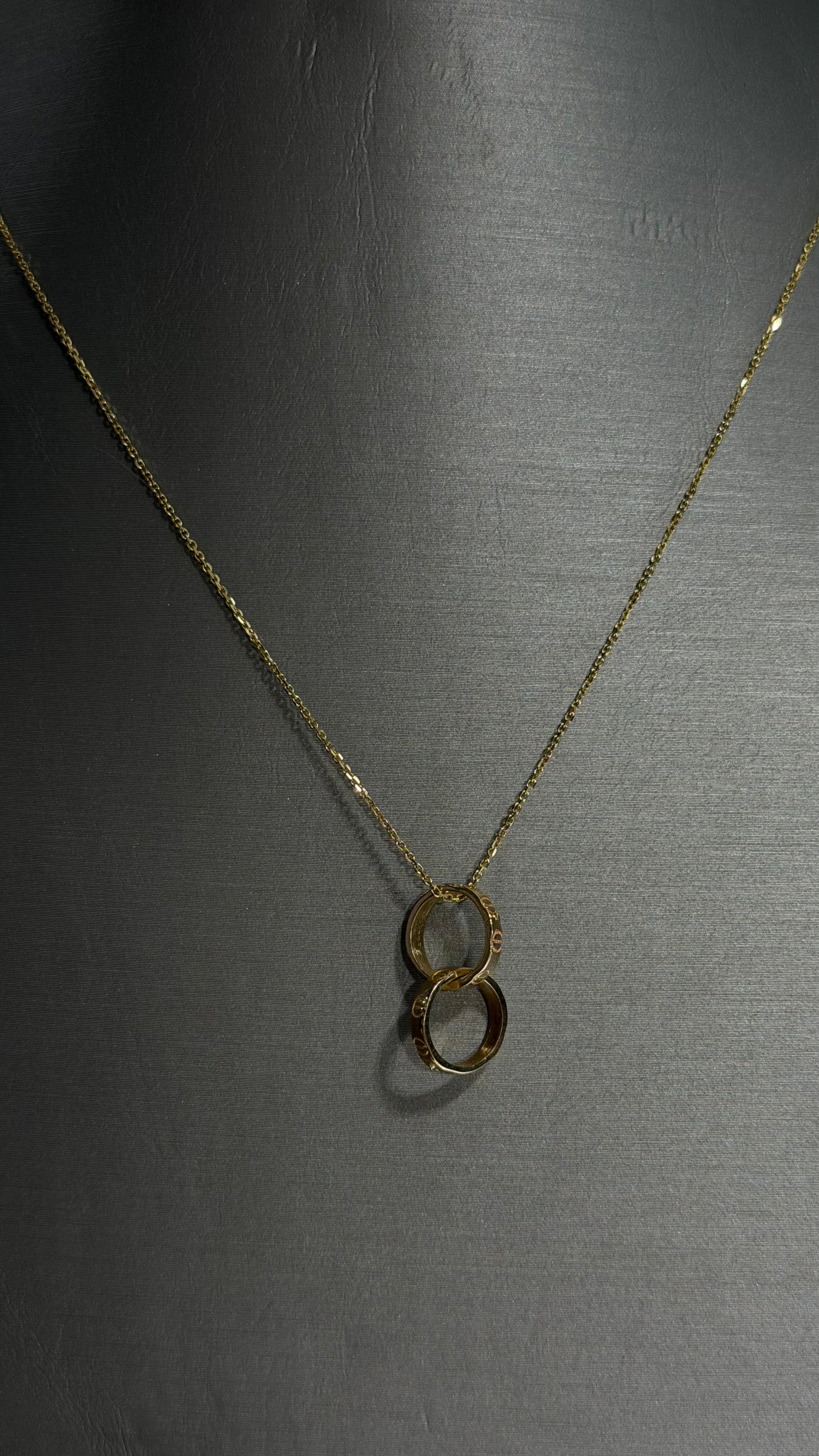Eternal Circle Pendant Necklace – 14K Gold