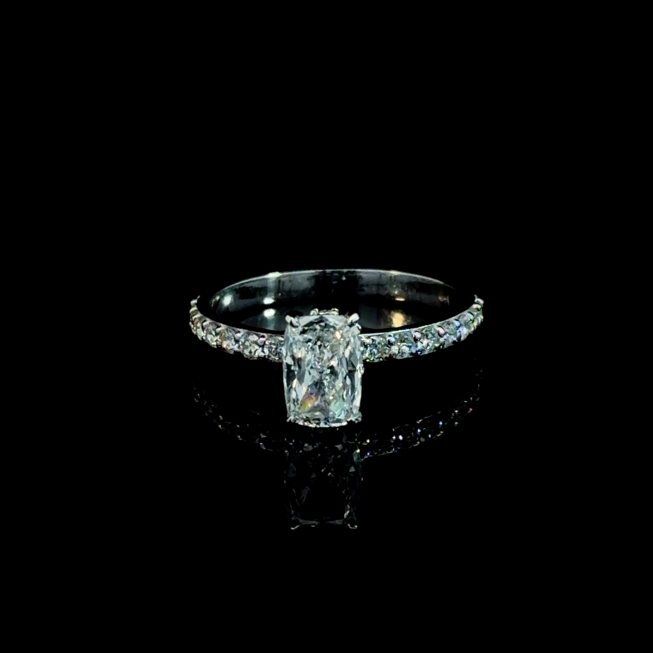 Eternal Radiance Elongated Cushion Ring – 1.48CT