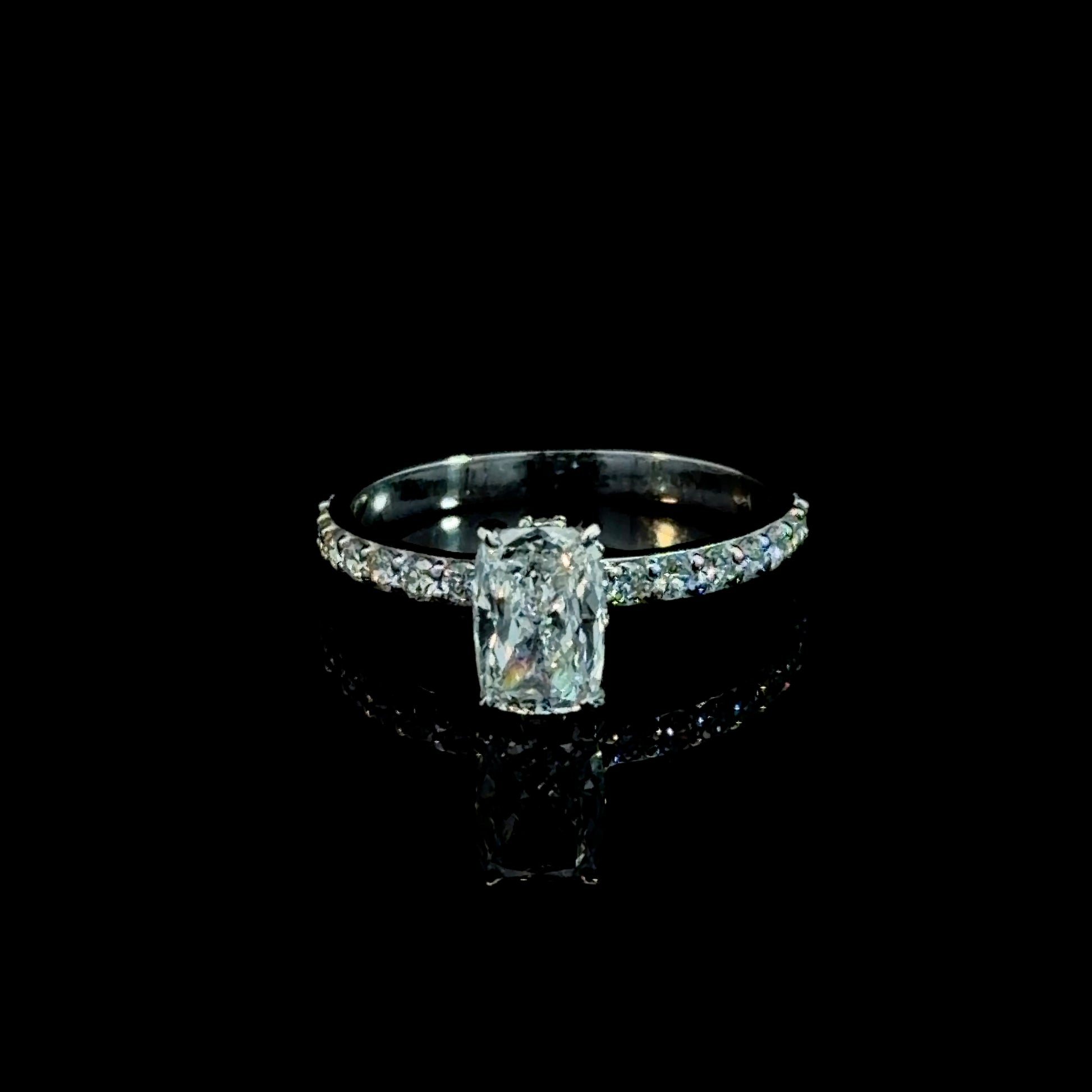 Eternal Radiance Elongated Cushion Ring – 1.48CT