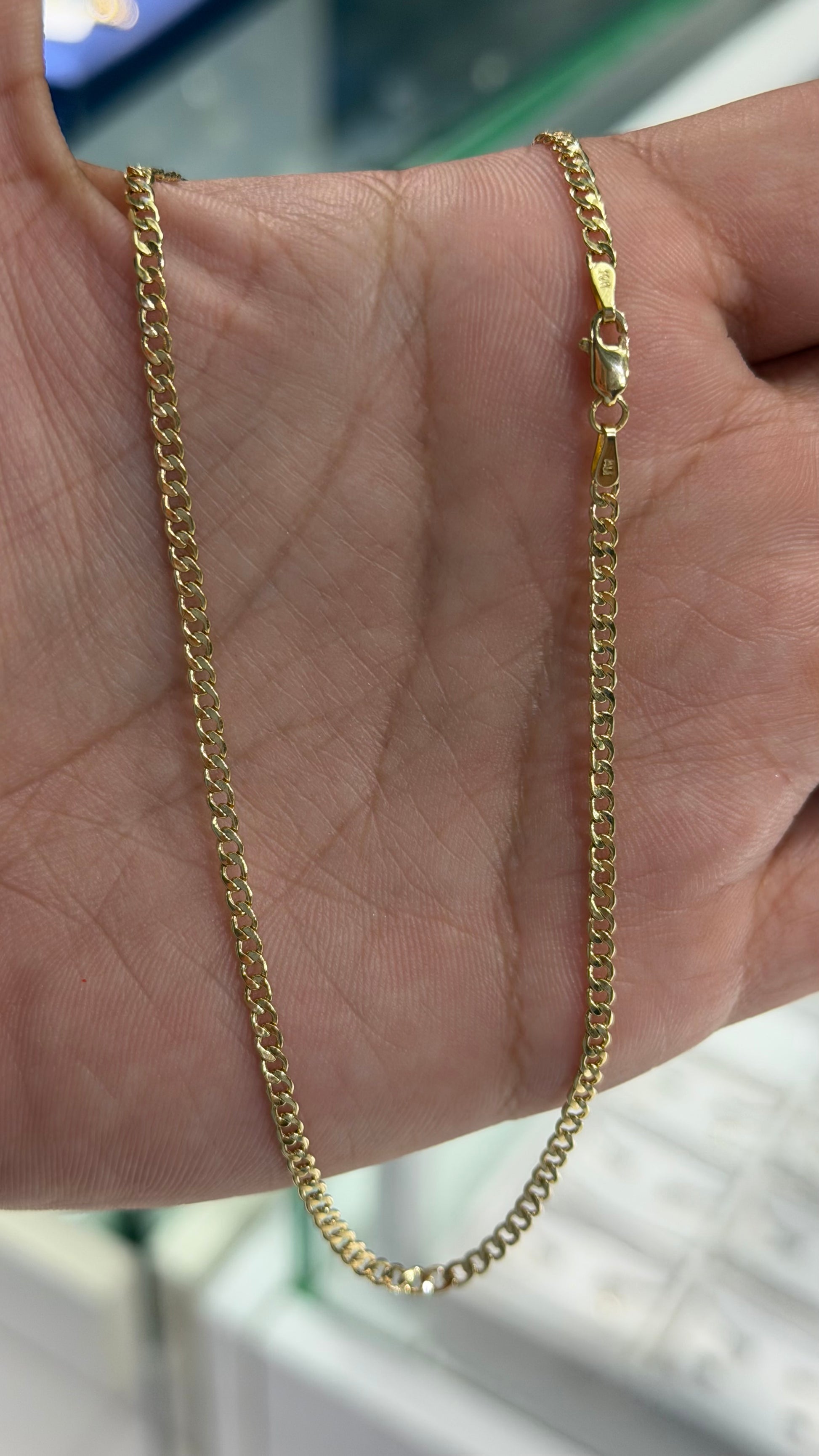 Flat Cuban Chain - 10k Gold