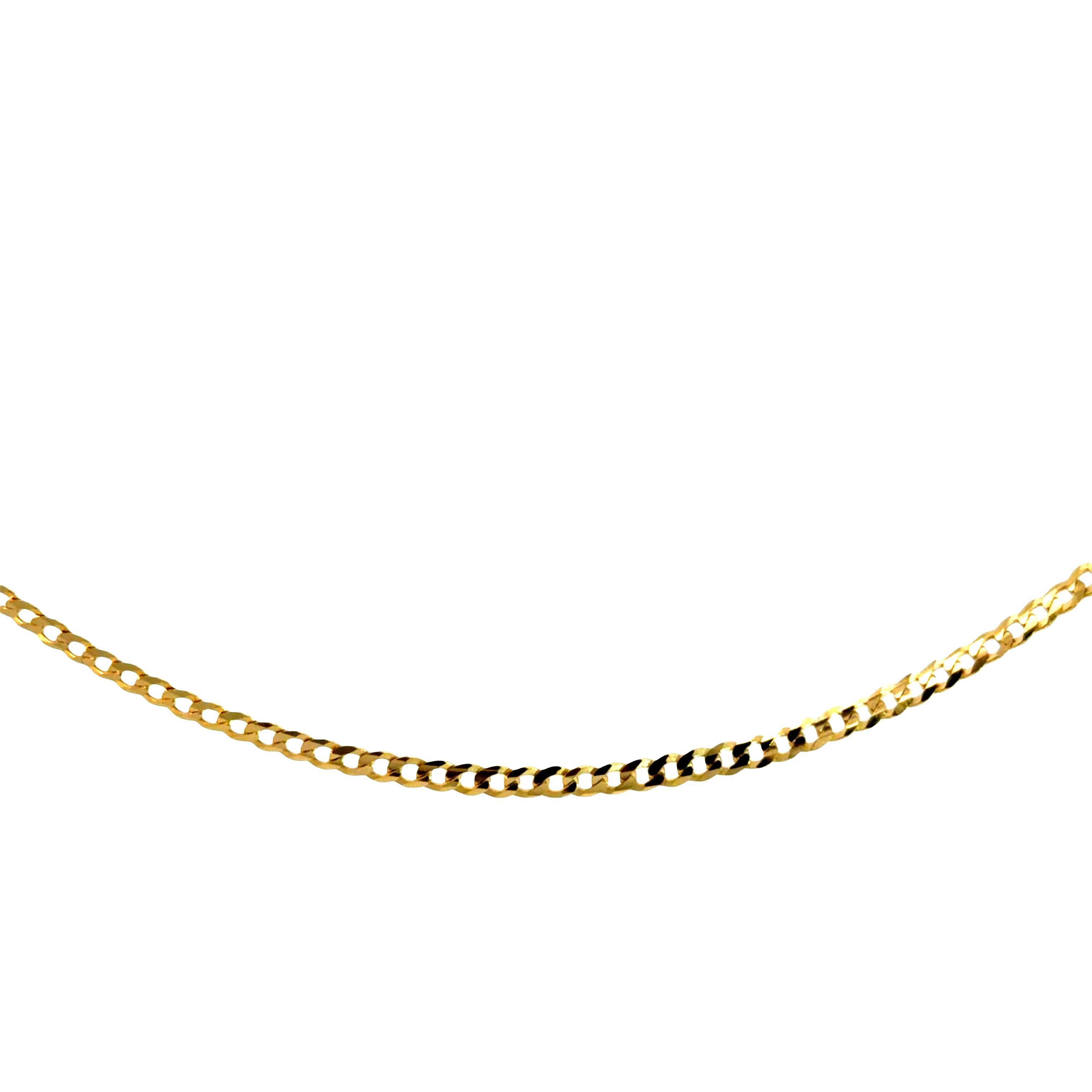 Solid Flat Cuban Chain - 10k Gold