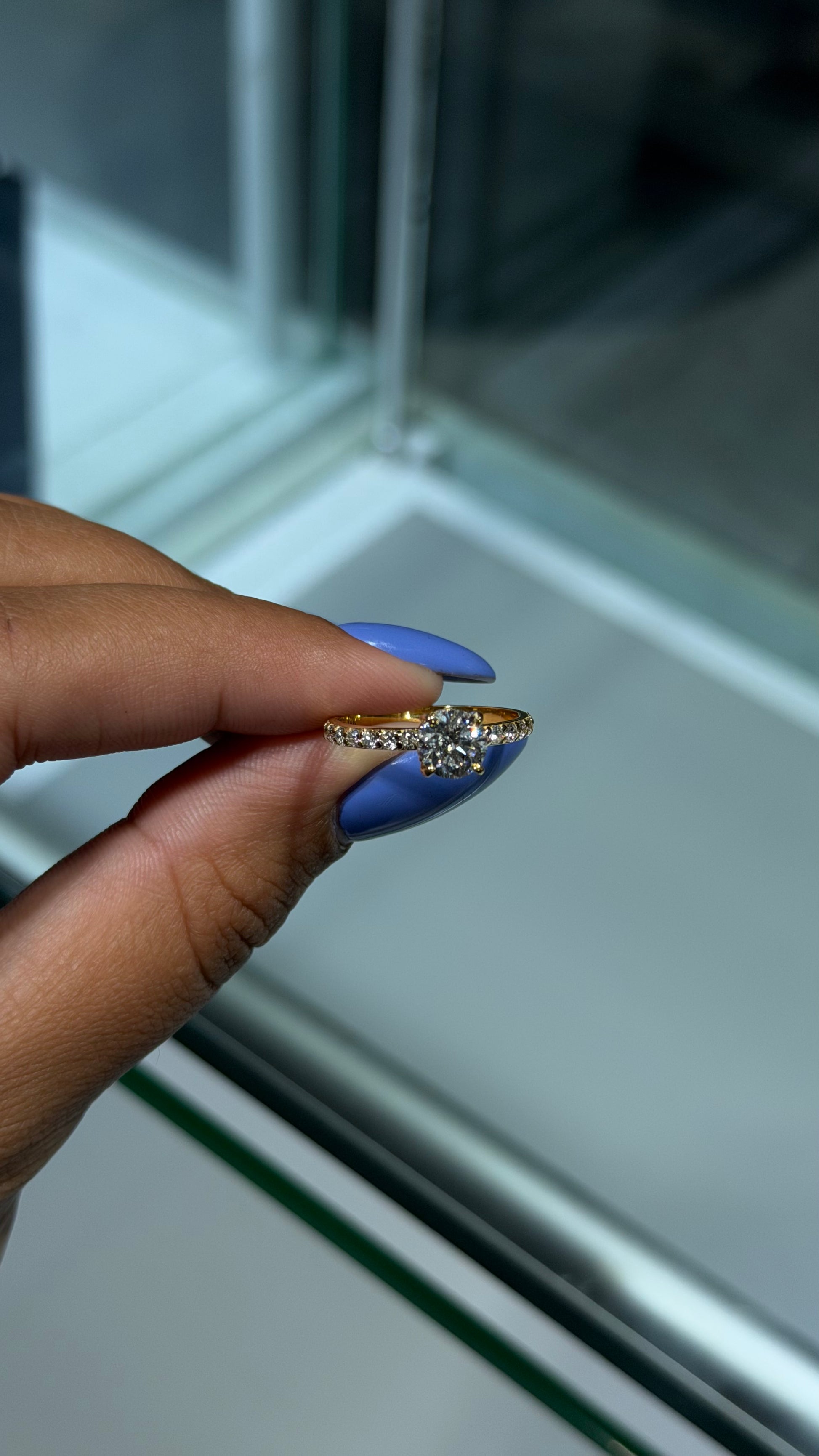 Classic Round Brilliant 1.45 CT Lab Diamond Engagement Ring