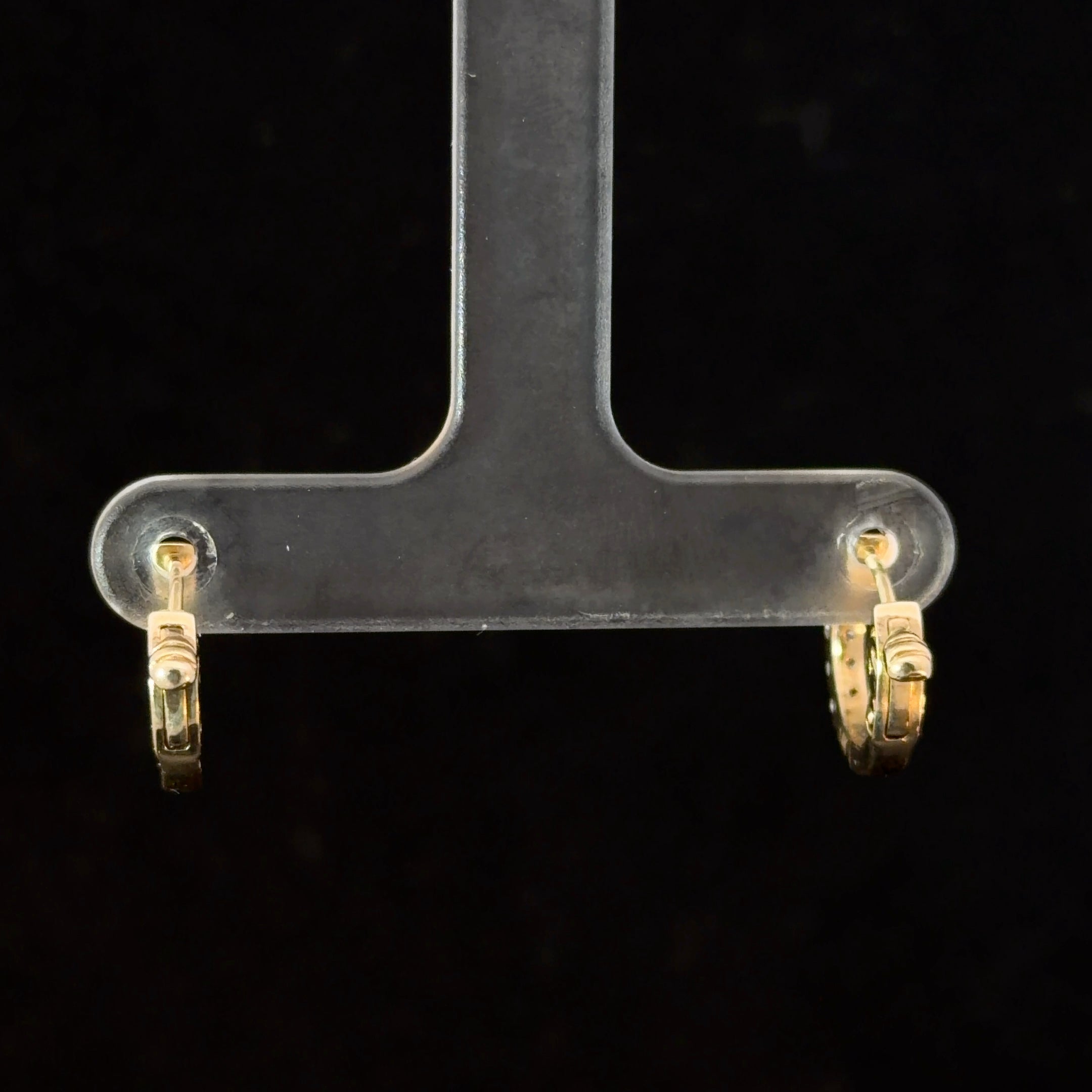 0.36ct Diamond Huggies in 14k Yellow Gold