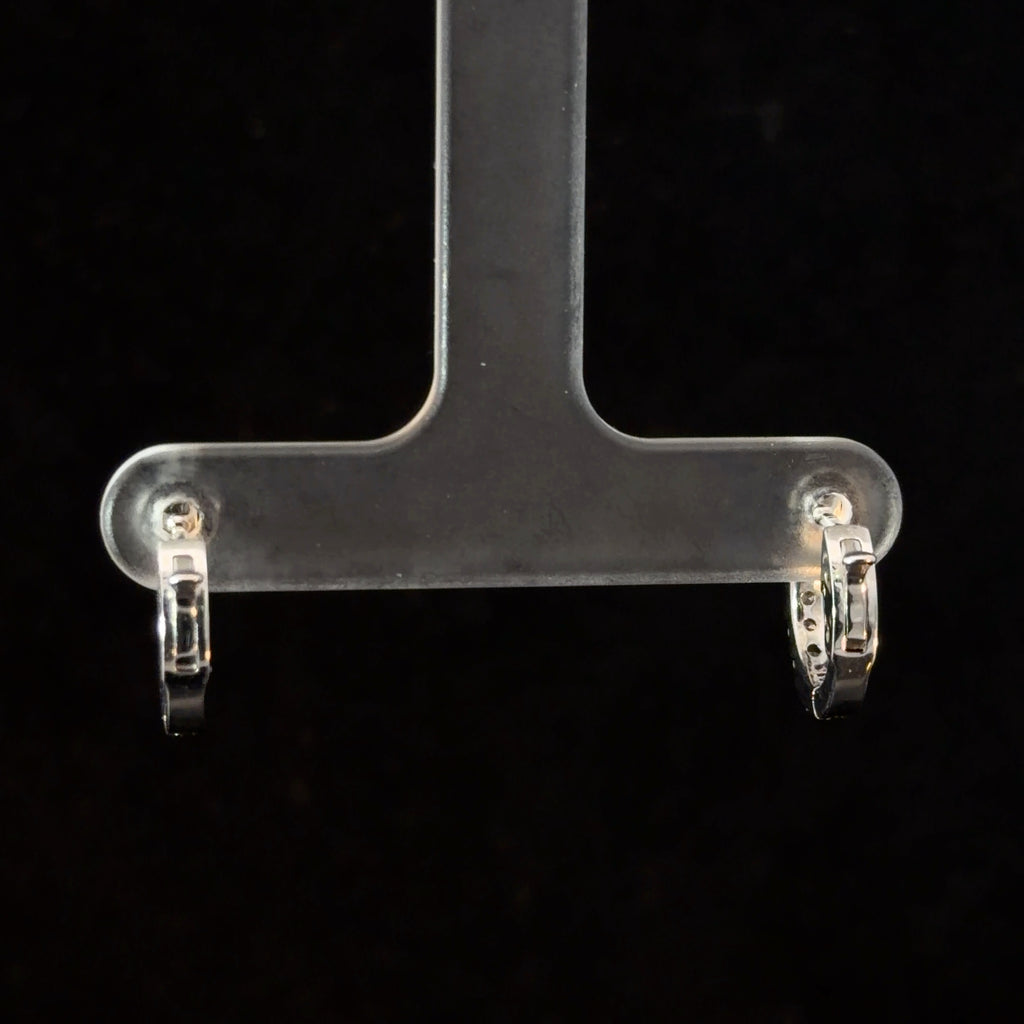 0.36ct Diamond Huggies in 14k White Gold