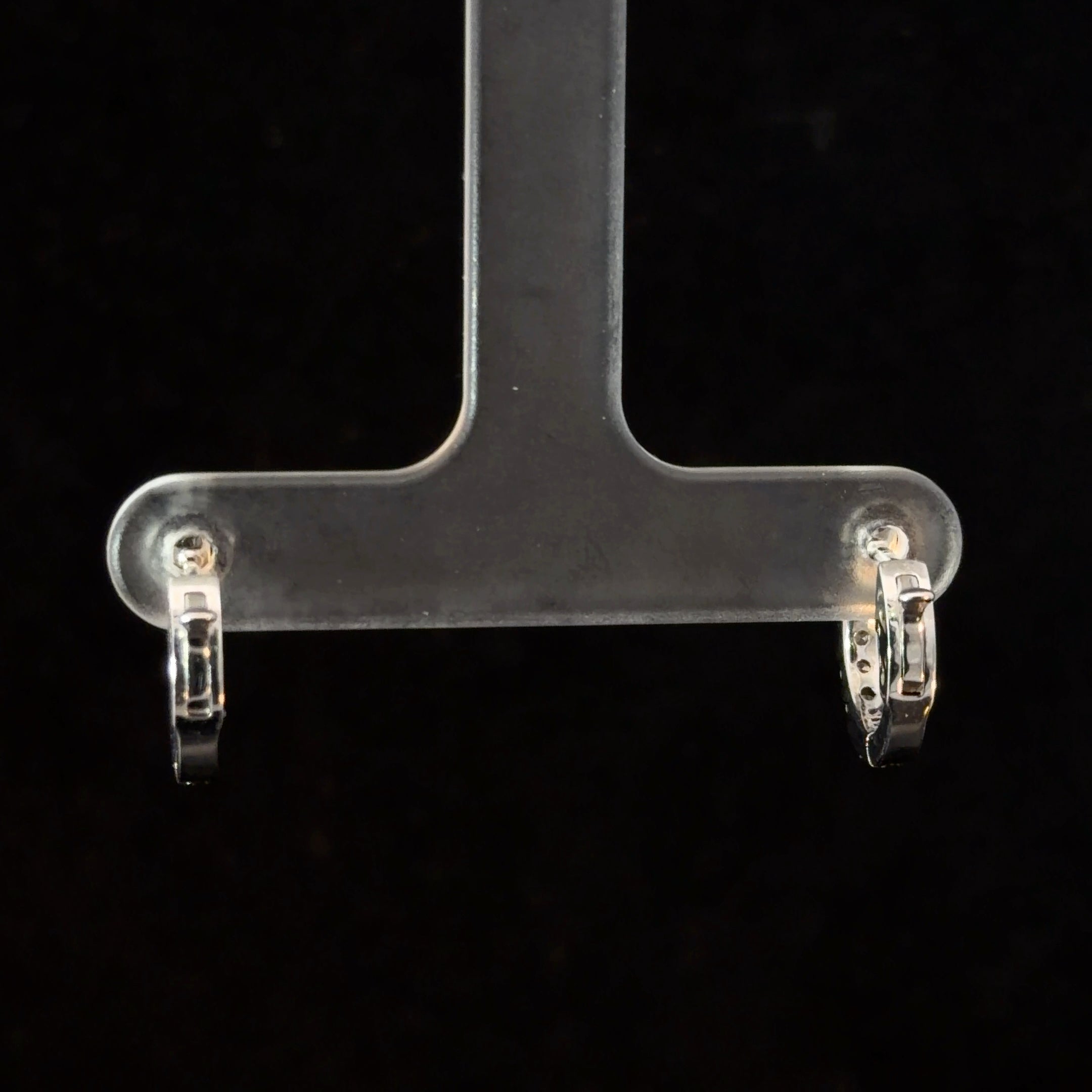 0.36ct Diamond Huggies in 14k White Gold