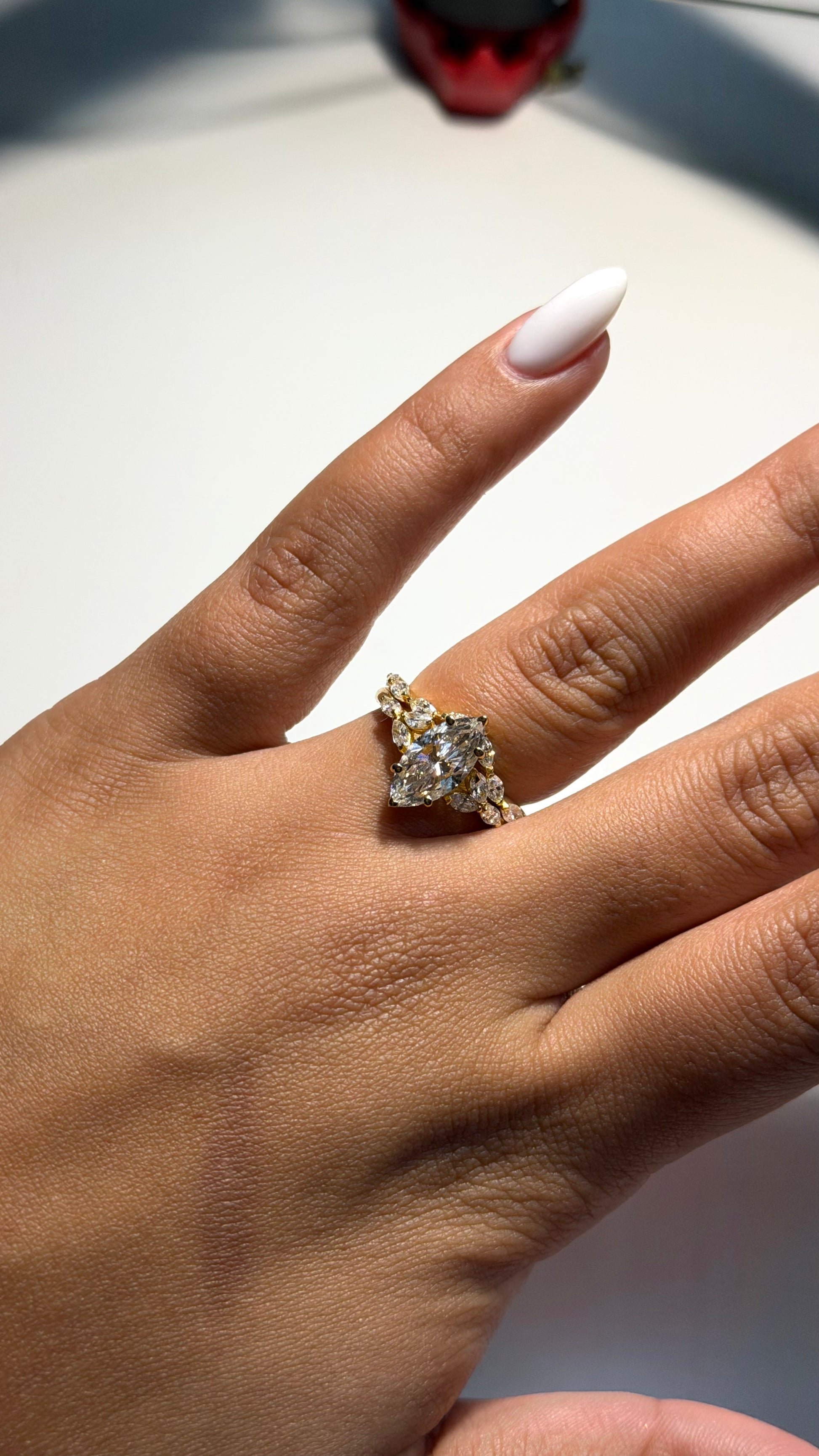 Celestial Marquise Diamond Bridal Set – 2.02CT E VS2