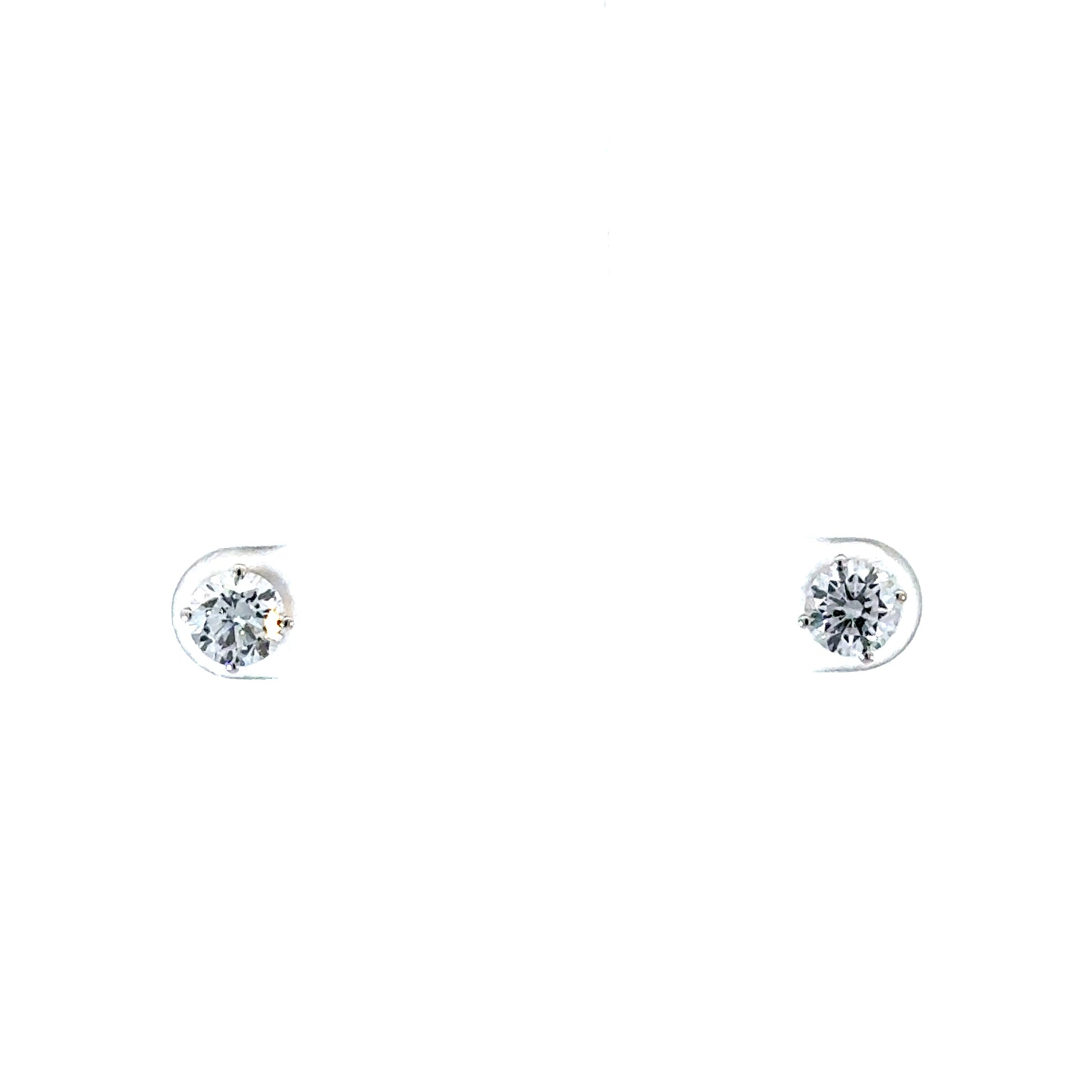 1.33CTW Round Lab Diamond Studs