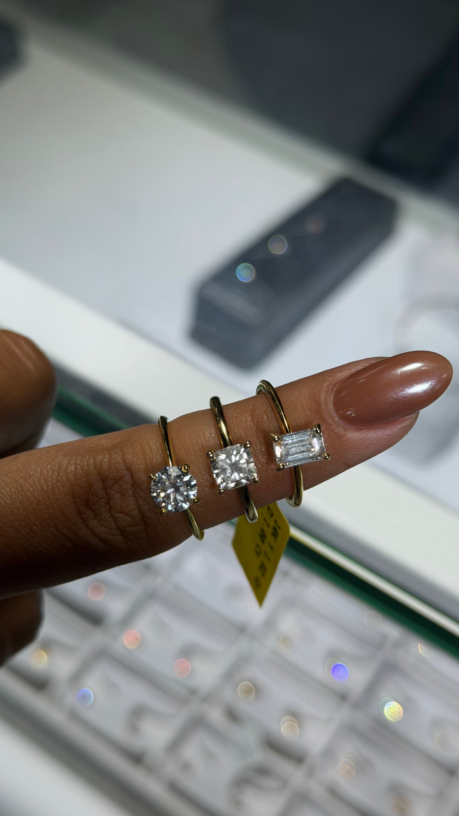 1ct Round Lab Diamond Engagement Ring