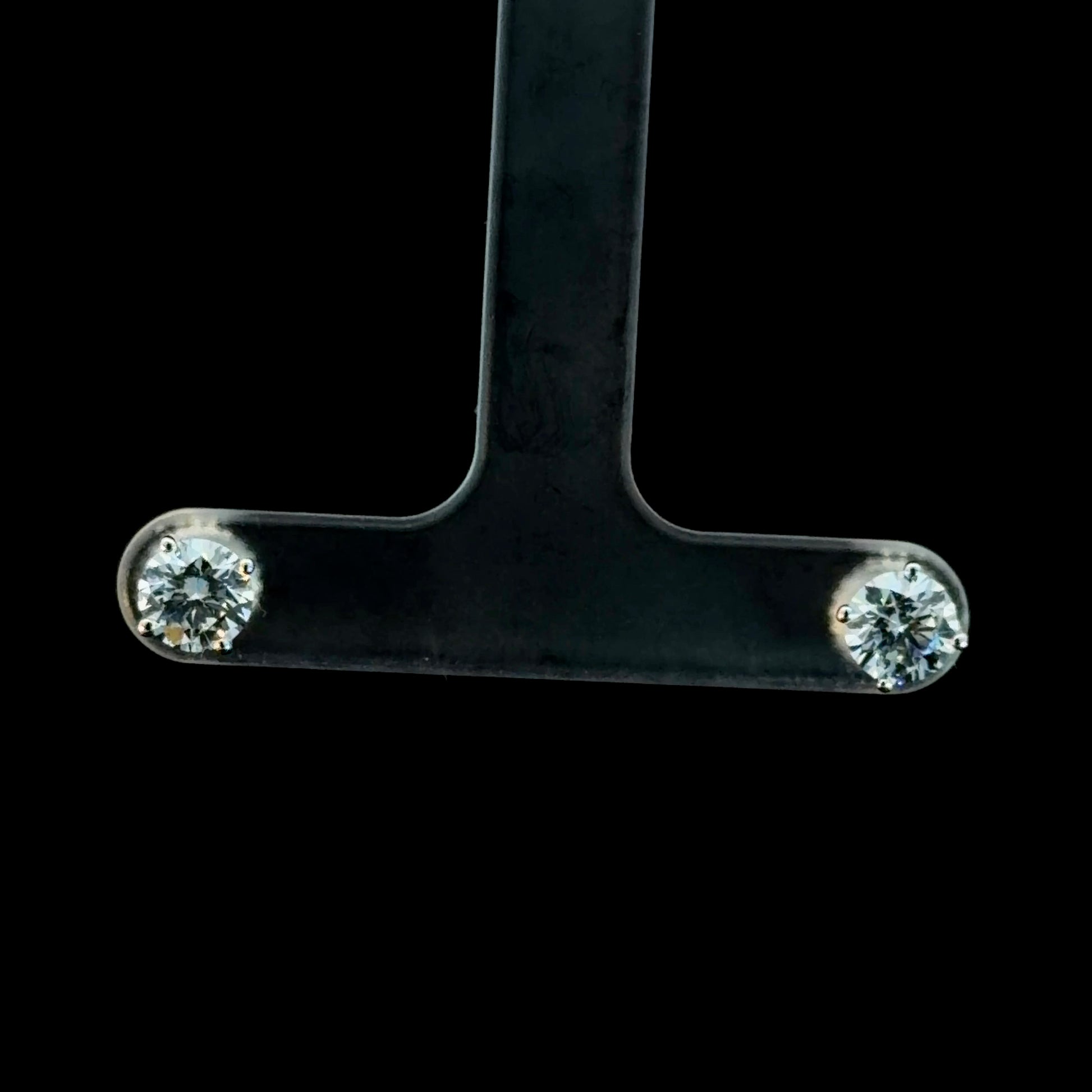 1.45CTW Round Lab Diamond Studs - White Gold