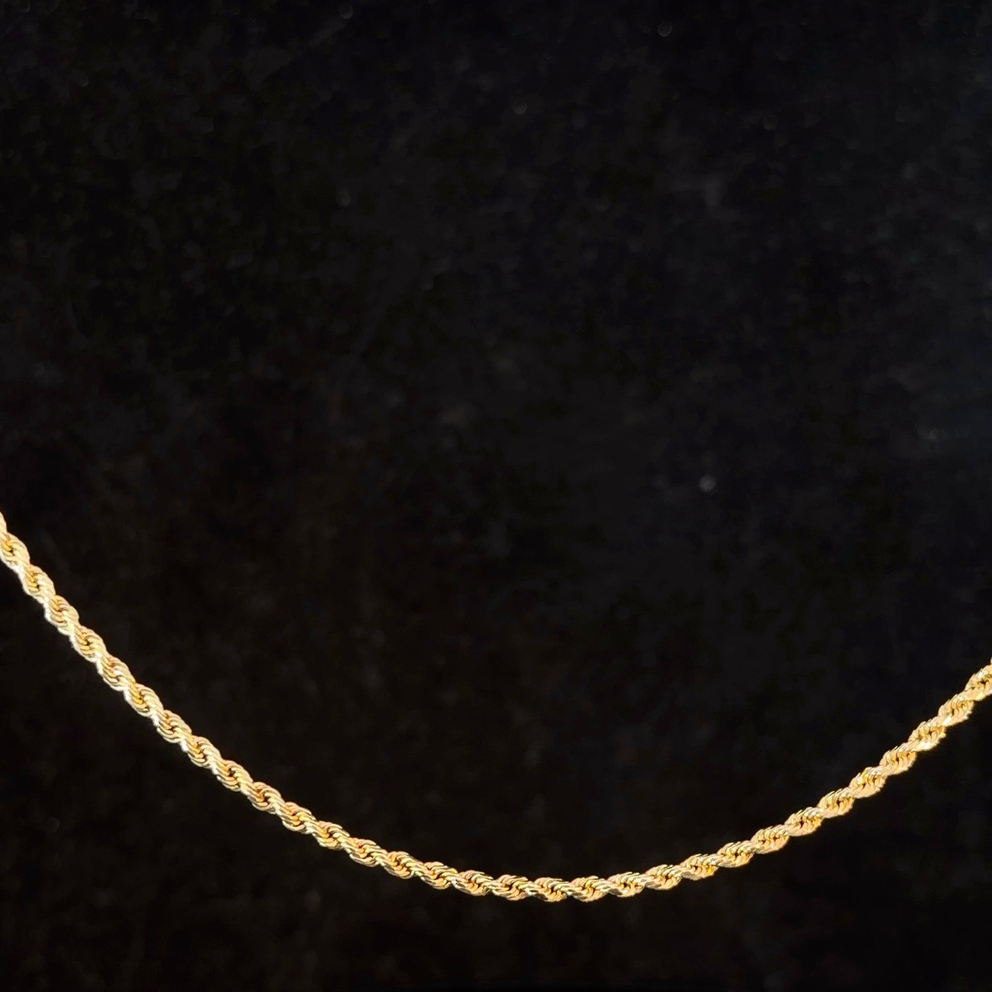 2mm Rope Chain - 10k Gold