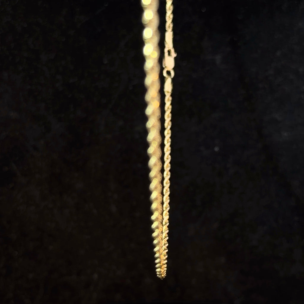 2mm Rope Chain - 10k Gold