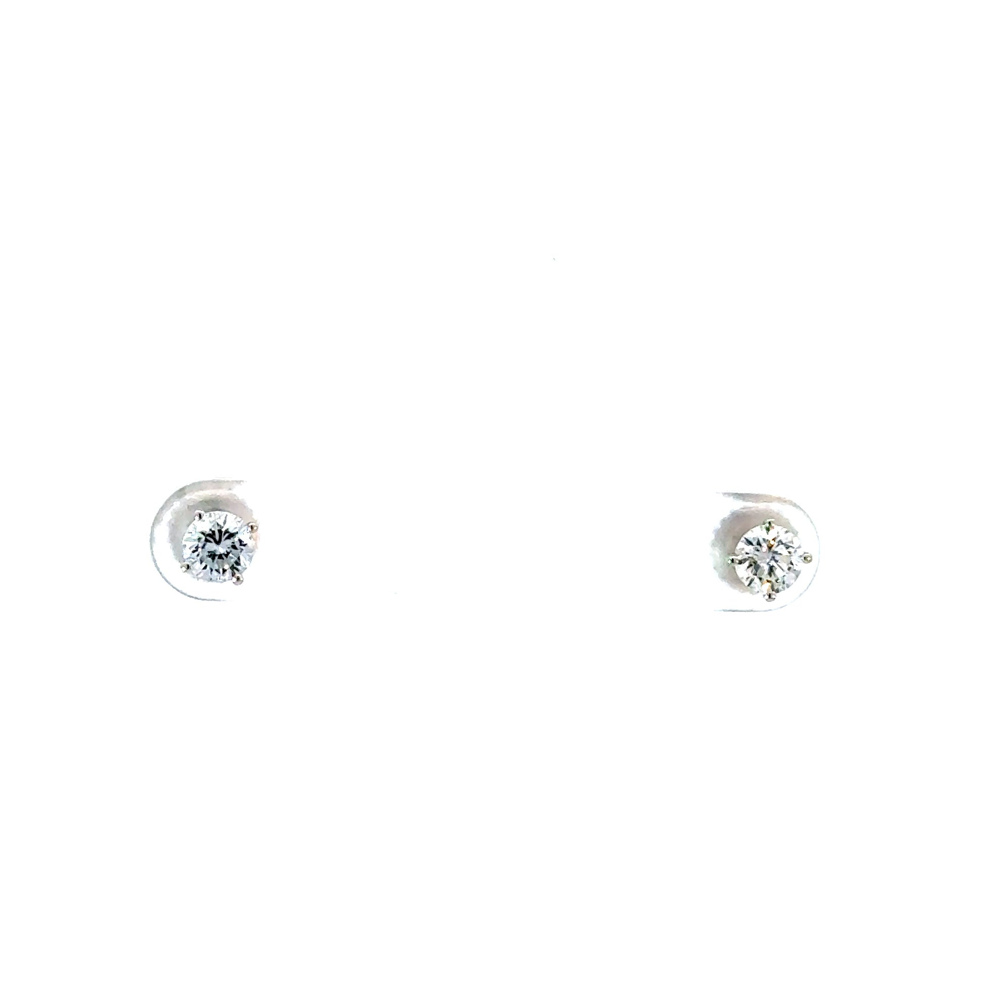 0.75CTW Round Lab Diamond Studs