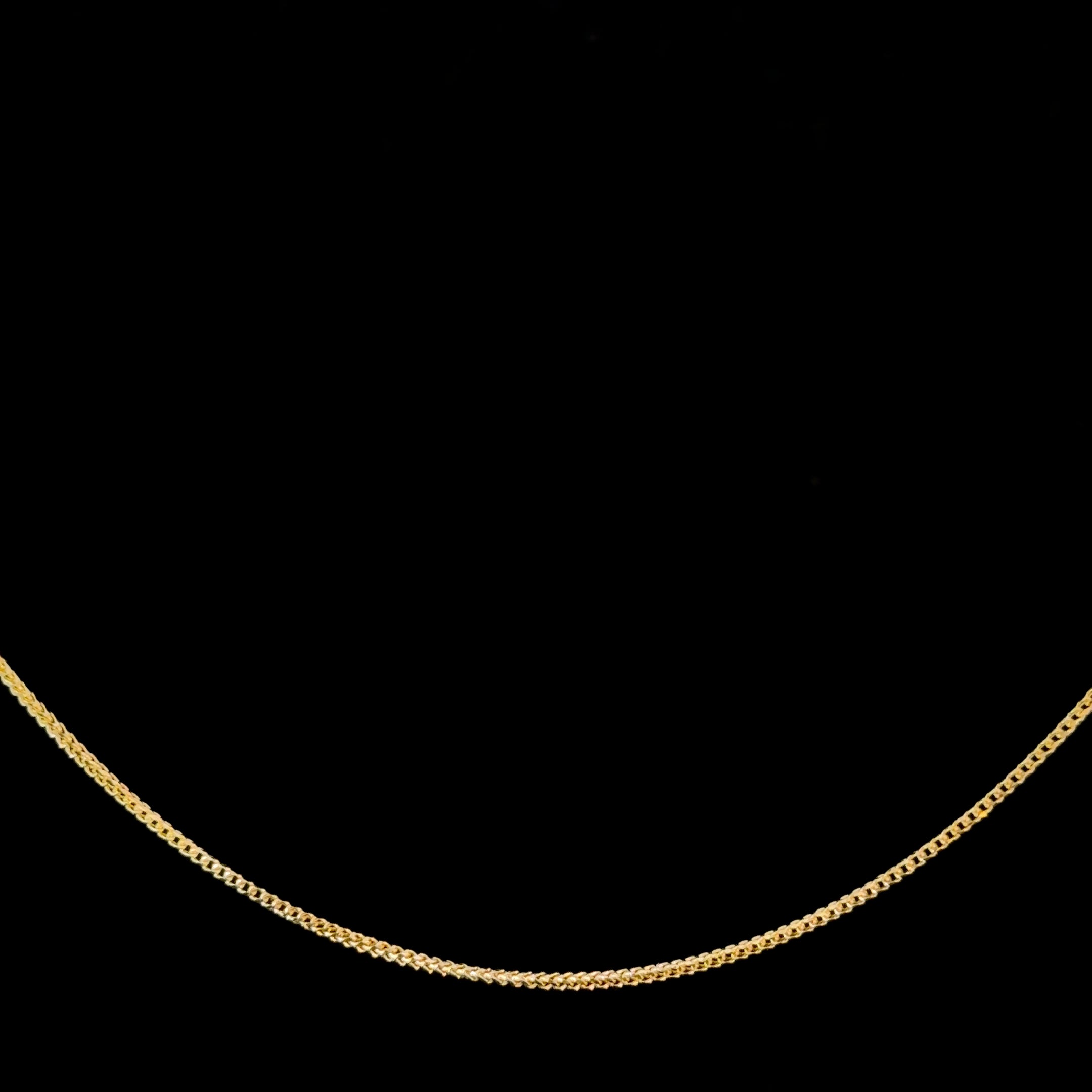 10k Solid Gold 1mm Franco Chain