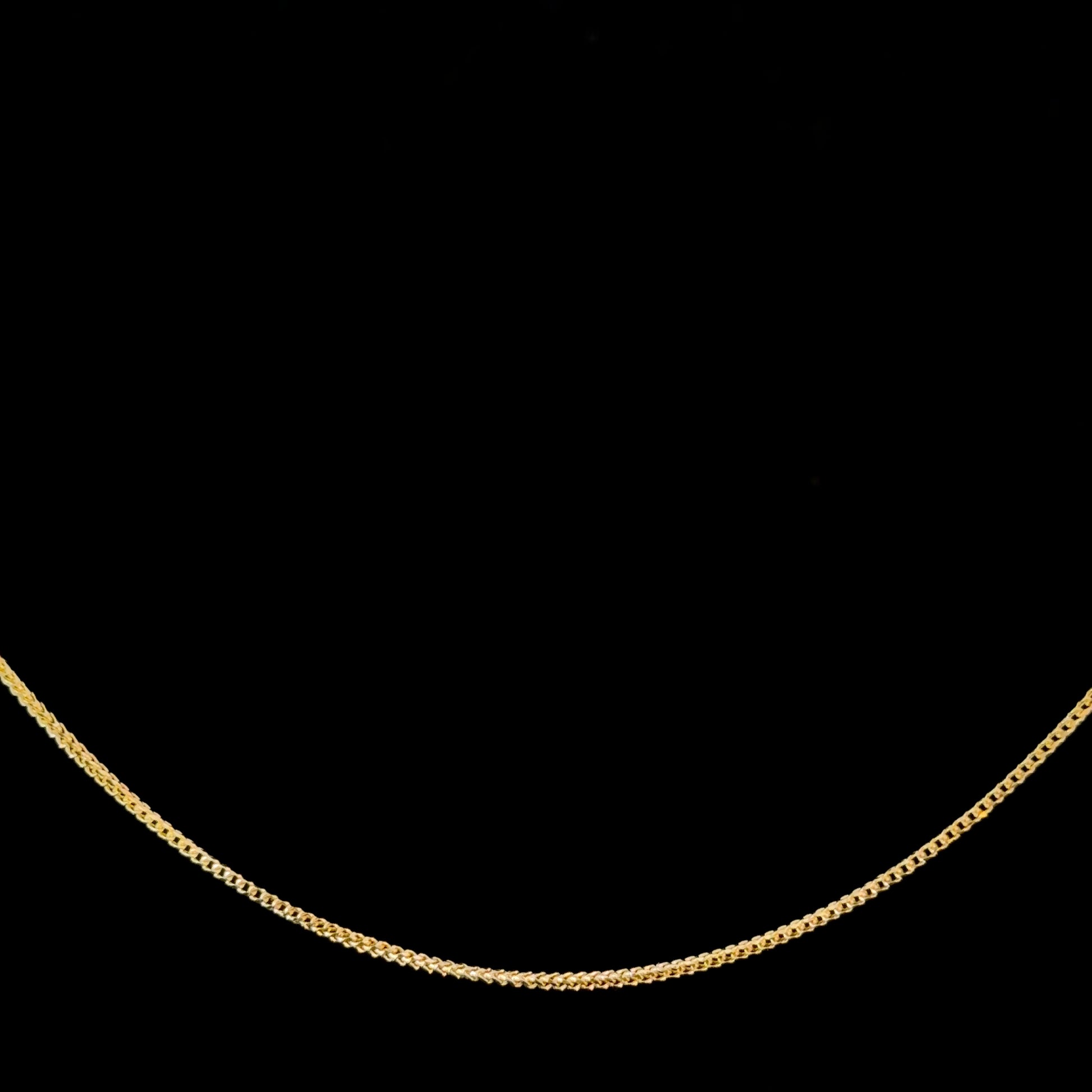 10k Solid Gold 1mm Franco Chain