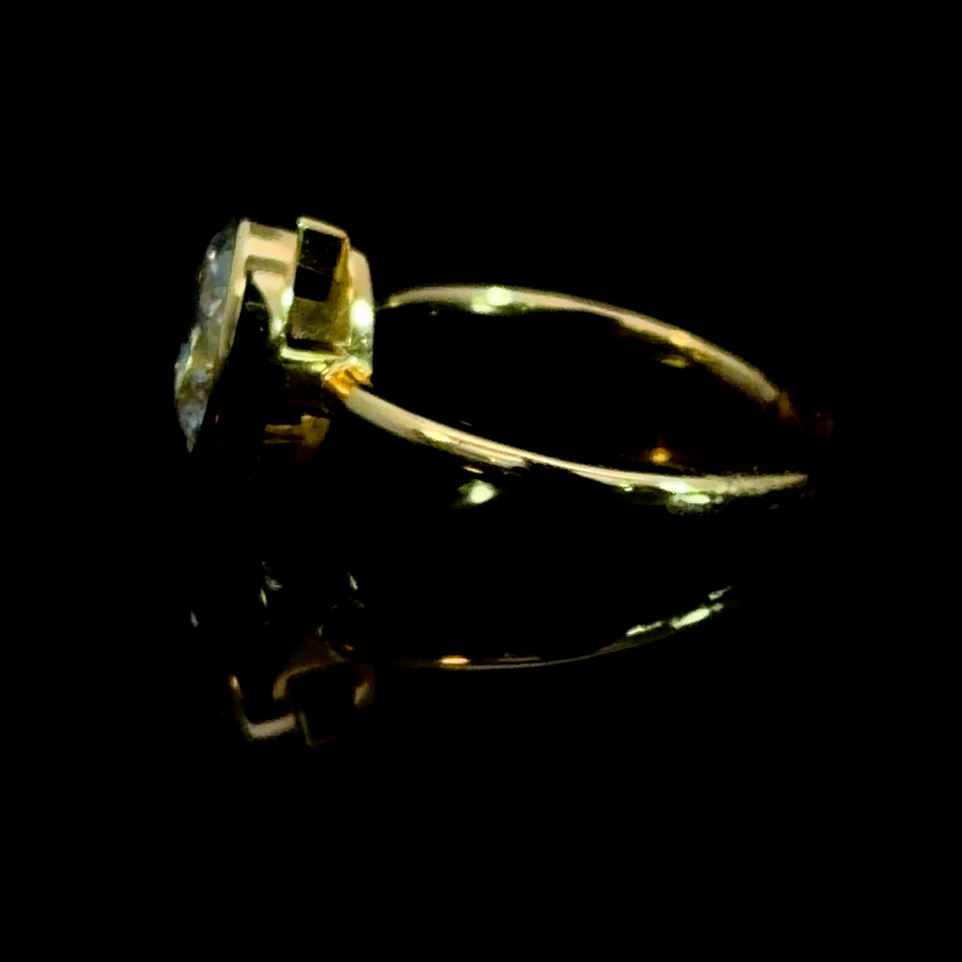 1.51ct Oval Cut Bezel Solitaire